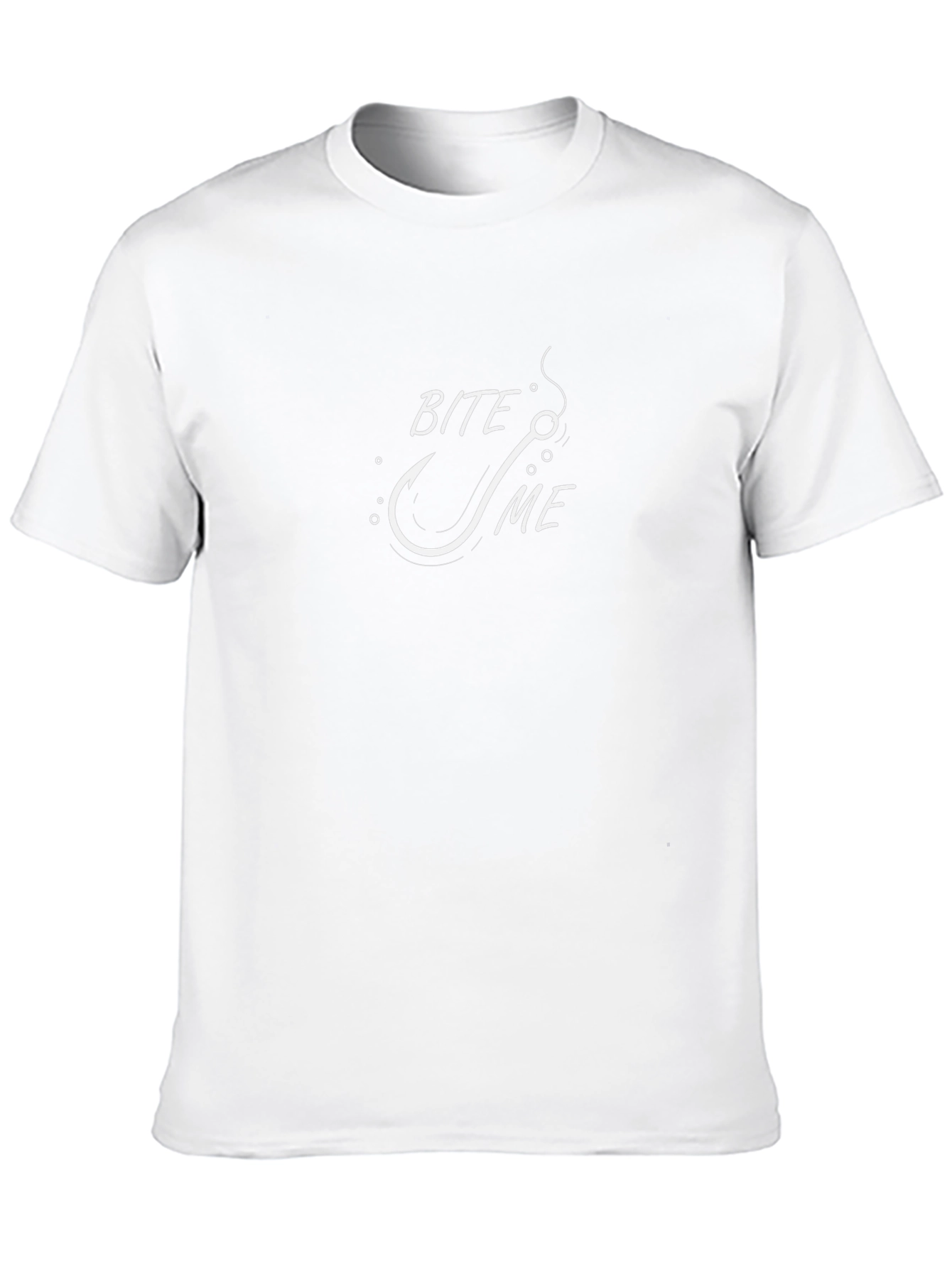 Bite Me Fishing Hook Graphic T-Shirt
