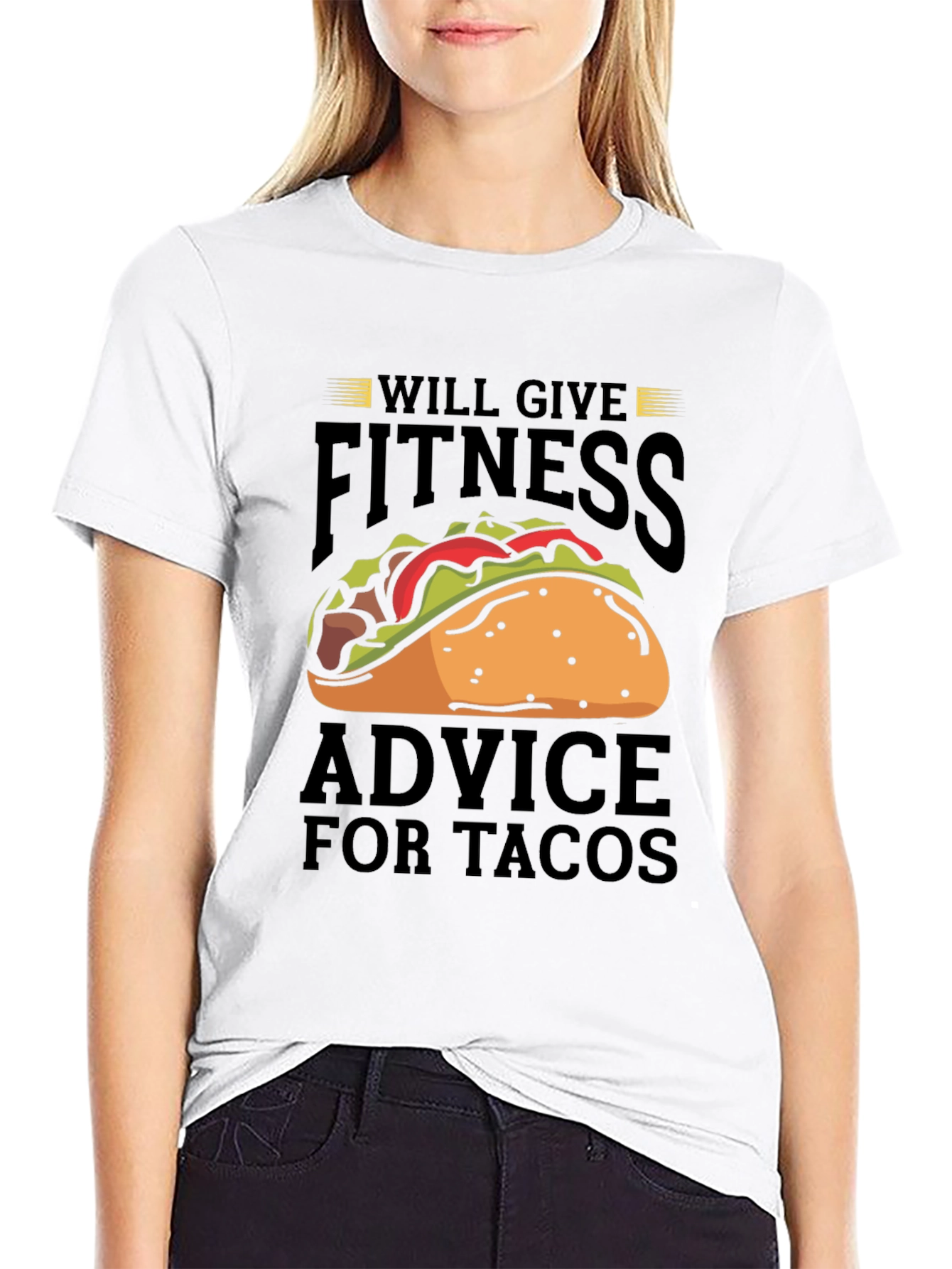 Fitness Advice For Tacos Graphic T-Shirt