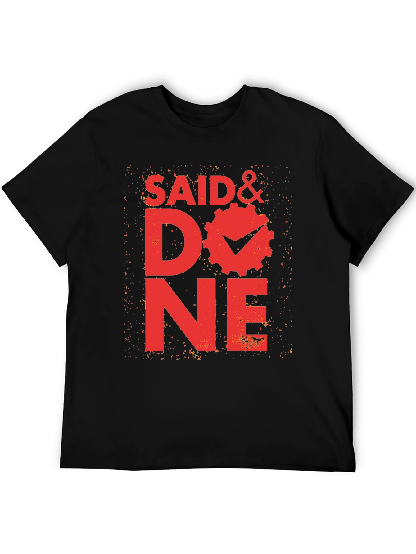 Said & Done Graphic Tee - Black Cotton T-Shirt