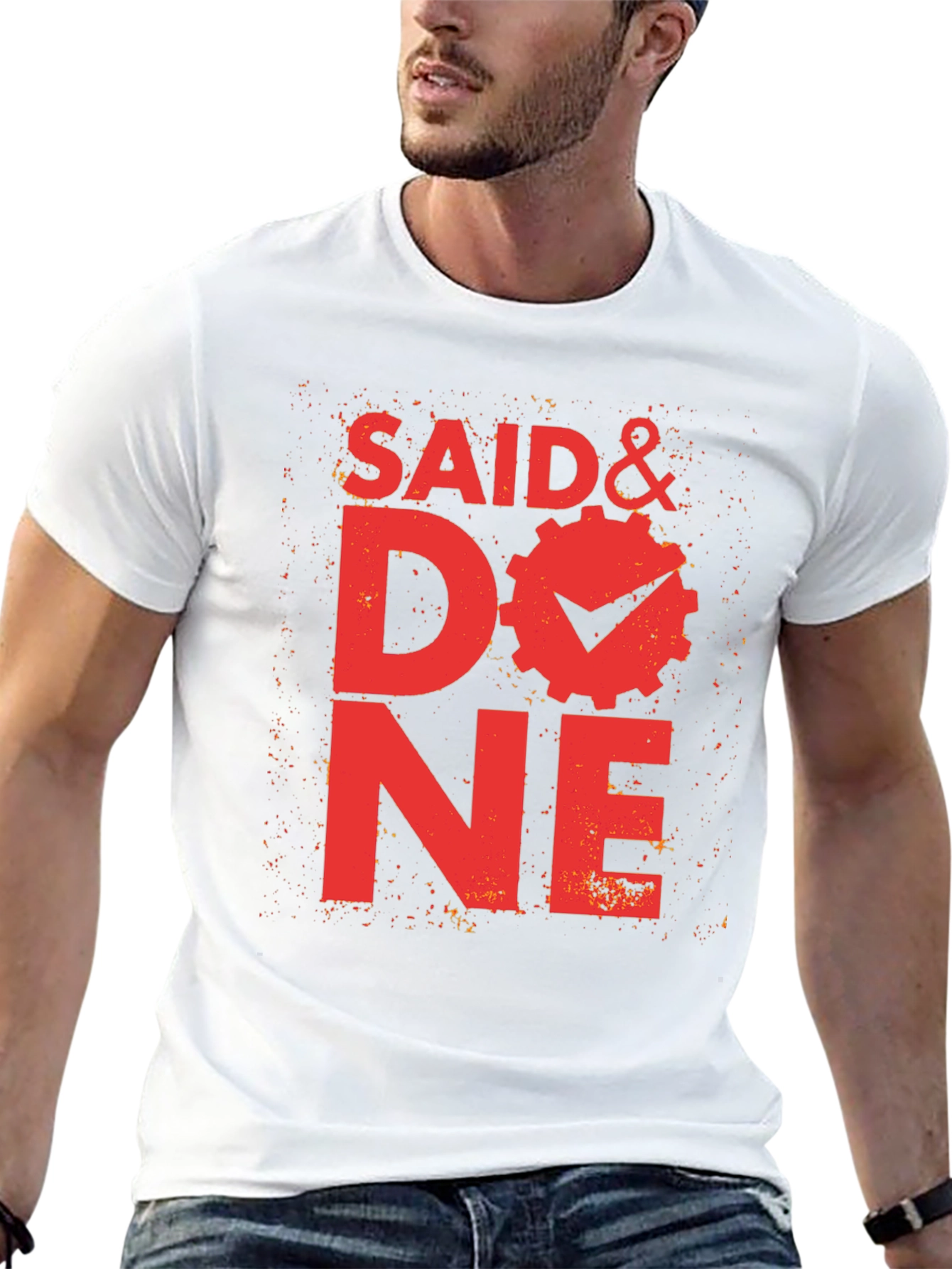 Said & Done Graphic Tee - Black Cotton T-Shirt