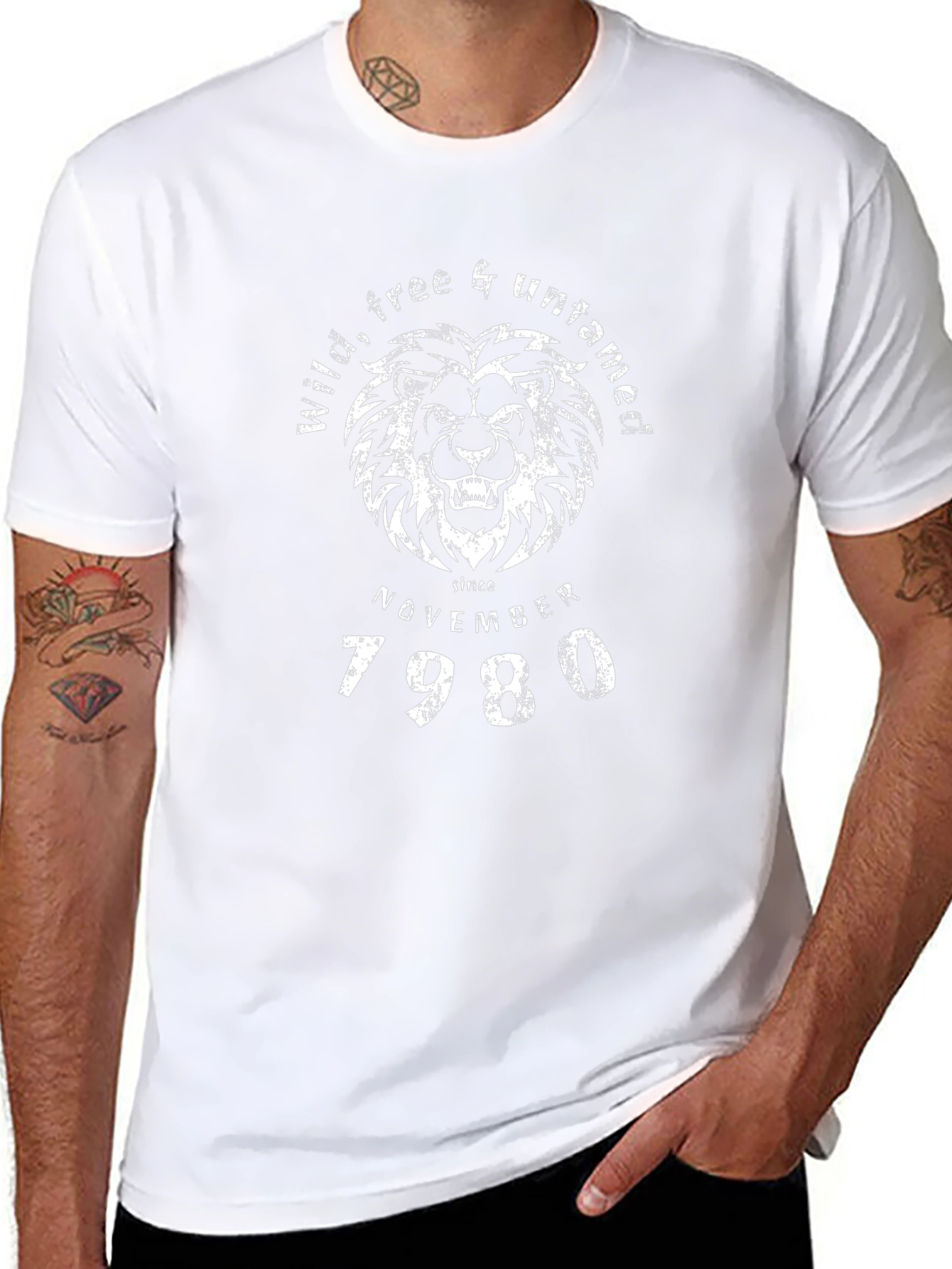 Wild & Untamed Lion Graphic T-Shirt