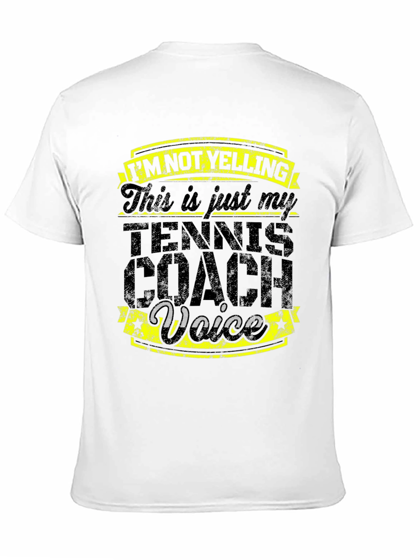 Tennis Coach Voice Graphic Tee - Funny Gift