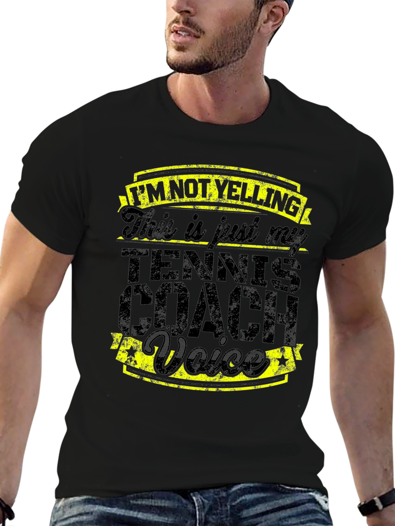 Tennis Coach Voice Graphic Tee - Funny Gift