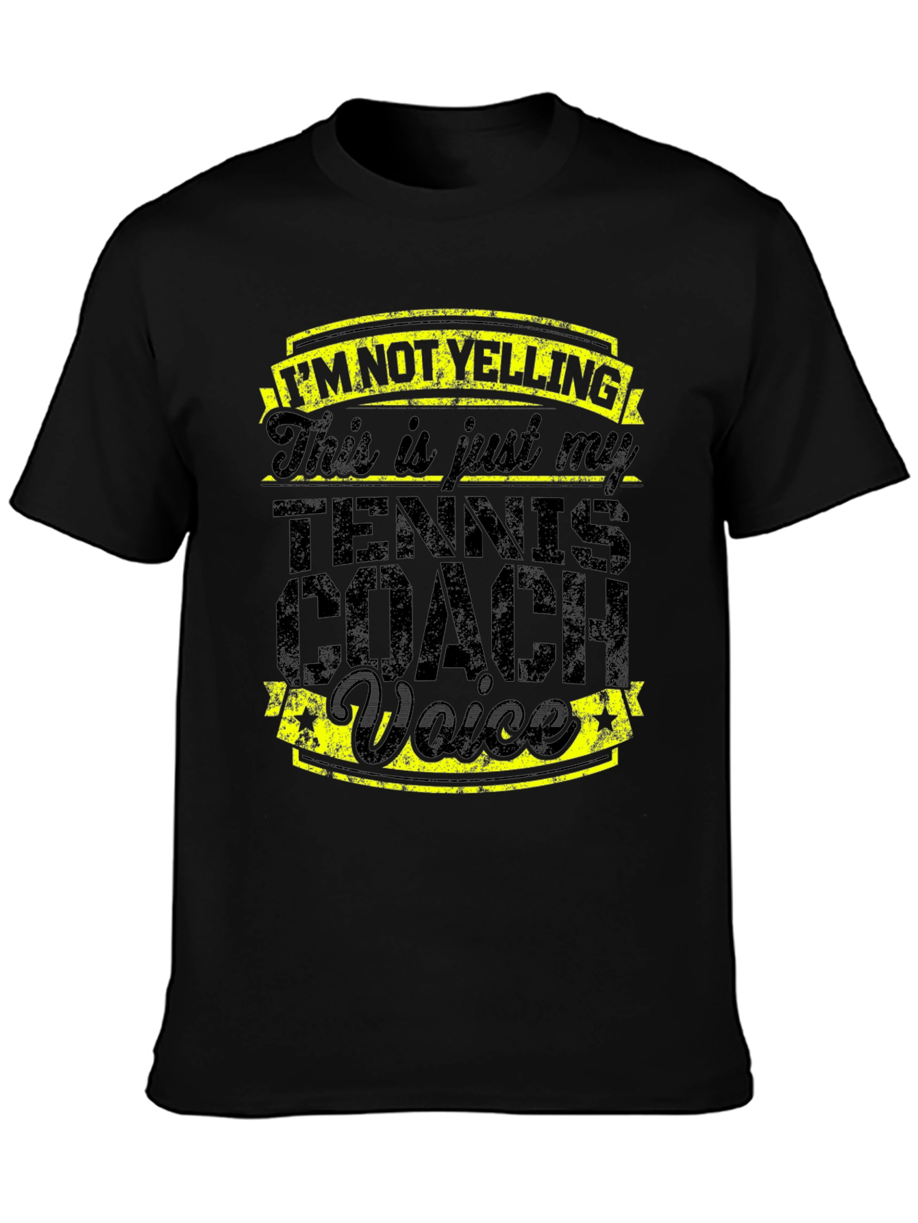 Tennis Coach Voice Graphic Tee - Funny Gift