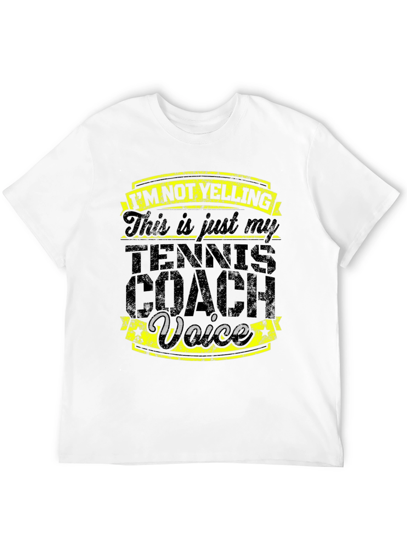 Tennis Coach Voice Graphic Tee - Funny Gift