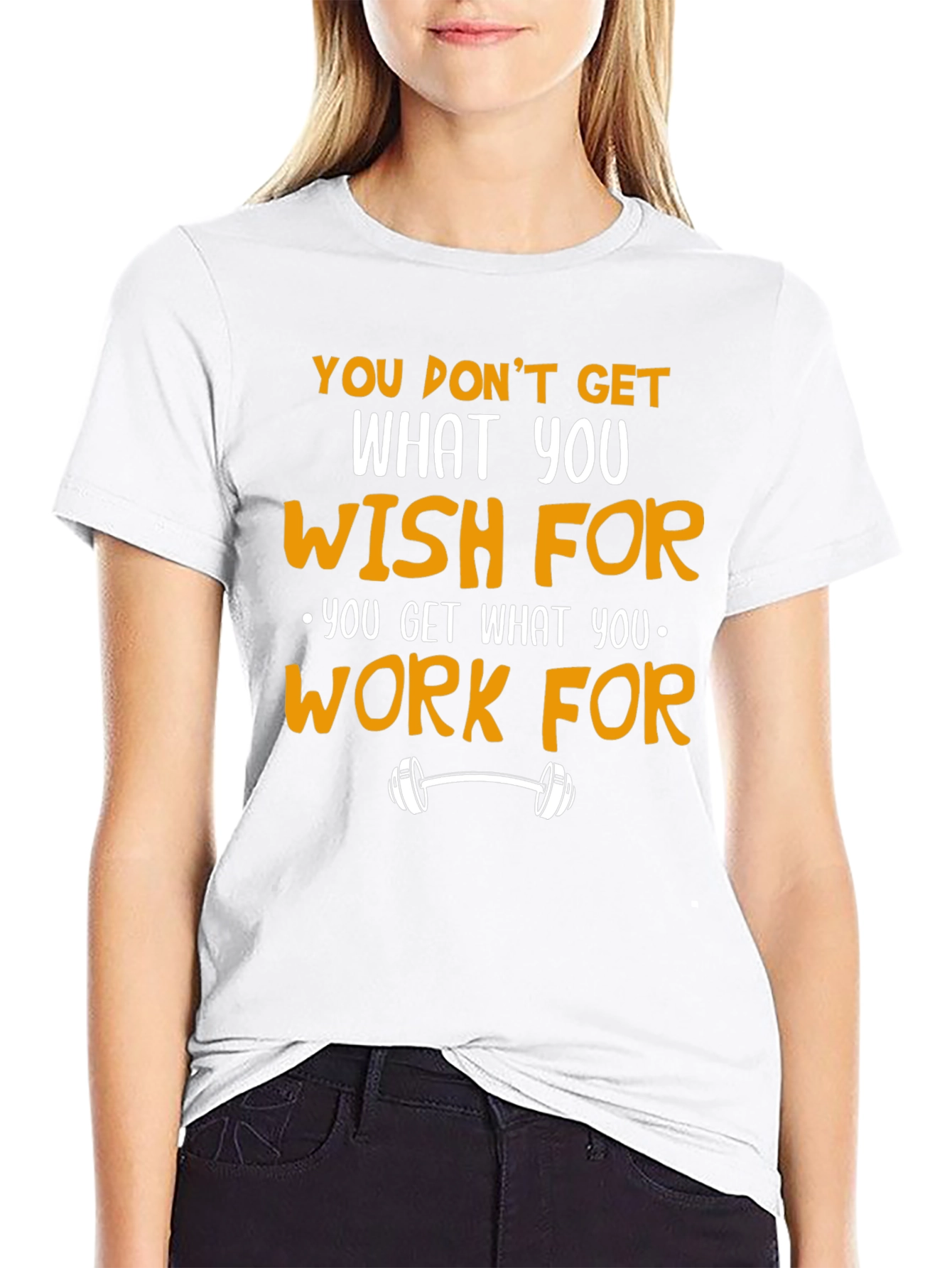 Motivational Workout Graphic T-Shirt - Black