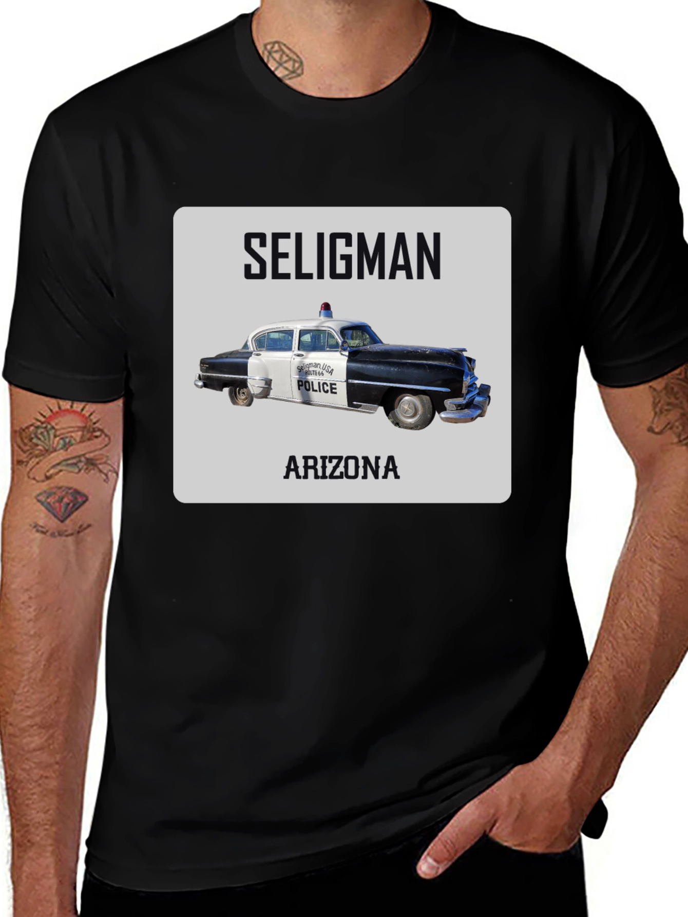 Seligman Arizona Police Car T-Shirt