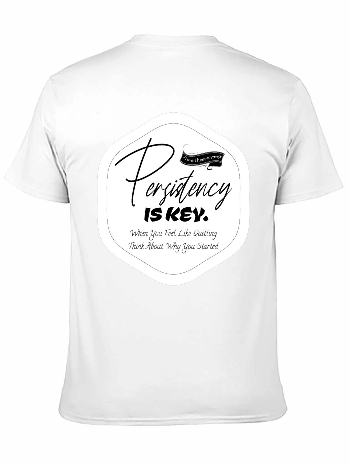 Persistency is Key Black T-Shirt - Motivational Apparel