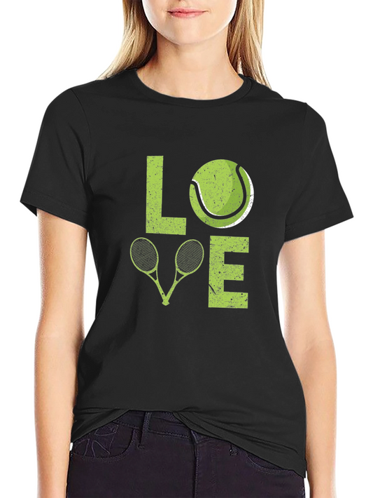 Love Tennis Graphic T-Shirt - Perfect for Tennis Lovers