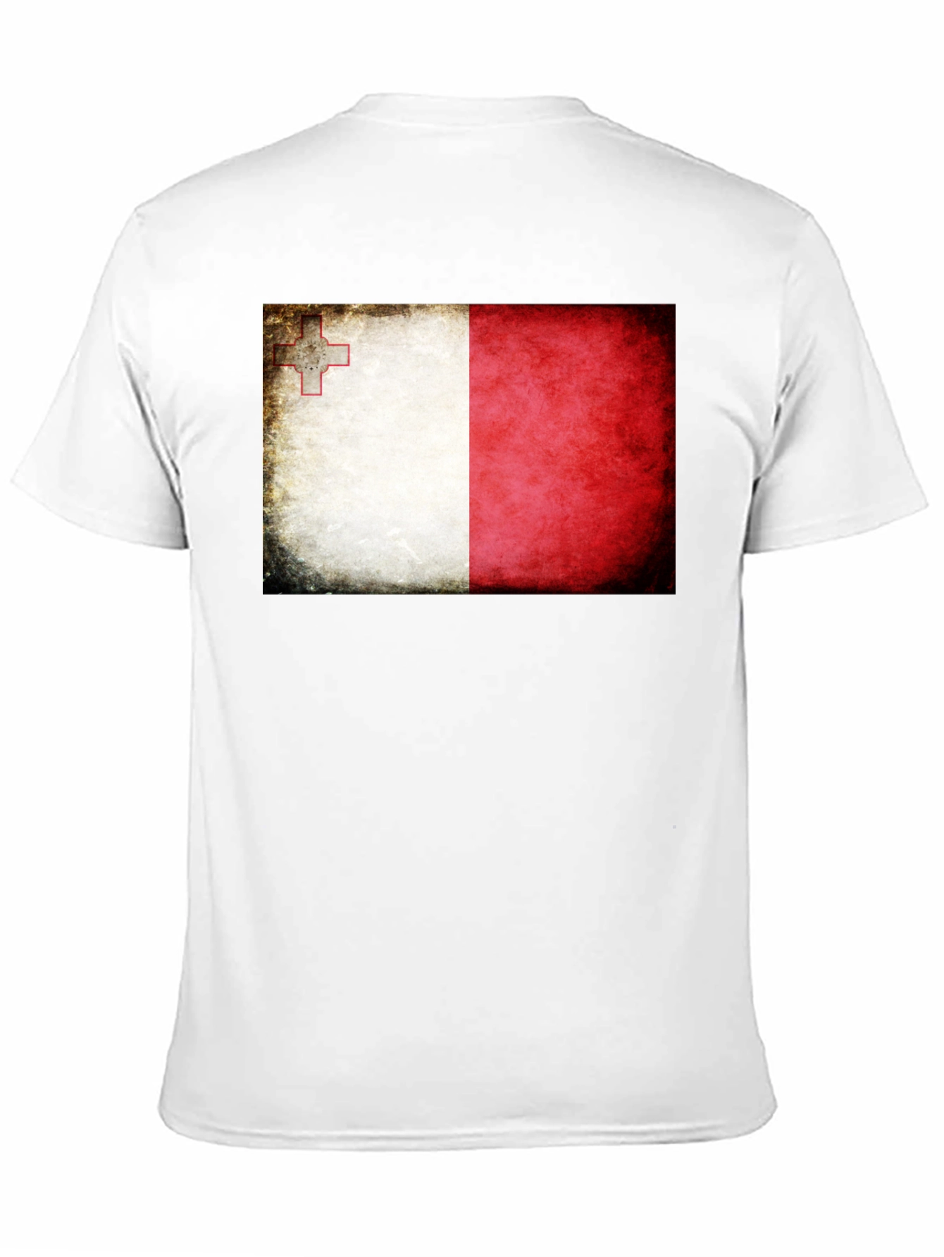Malta Flag T-Shirt - Distressed Look
