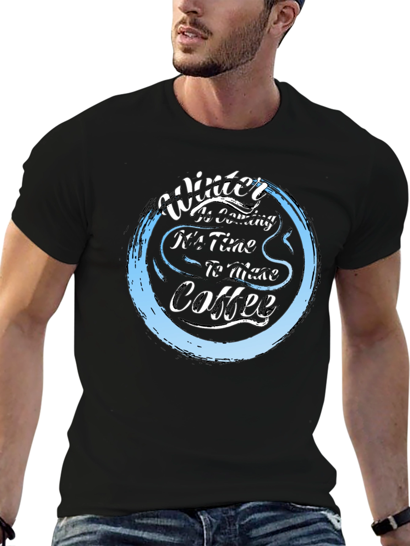 Winter Coffee T-Shirt - Cozy & Stylish