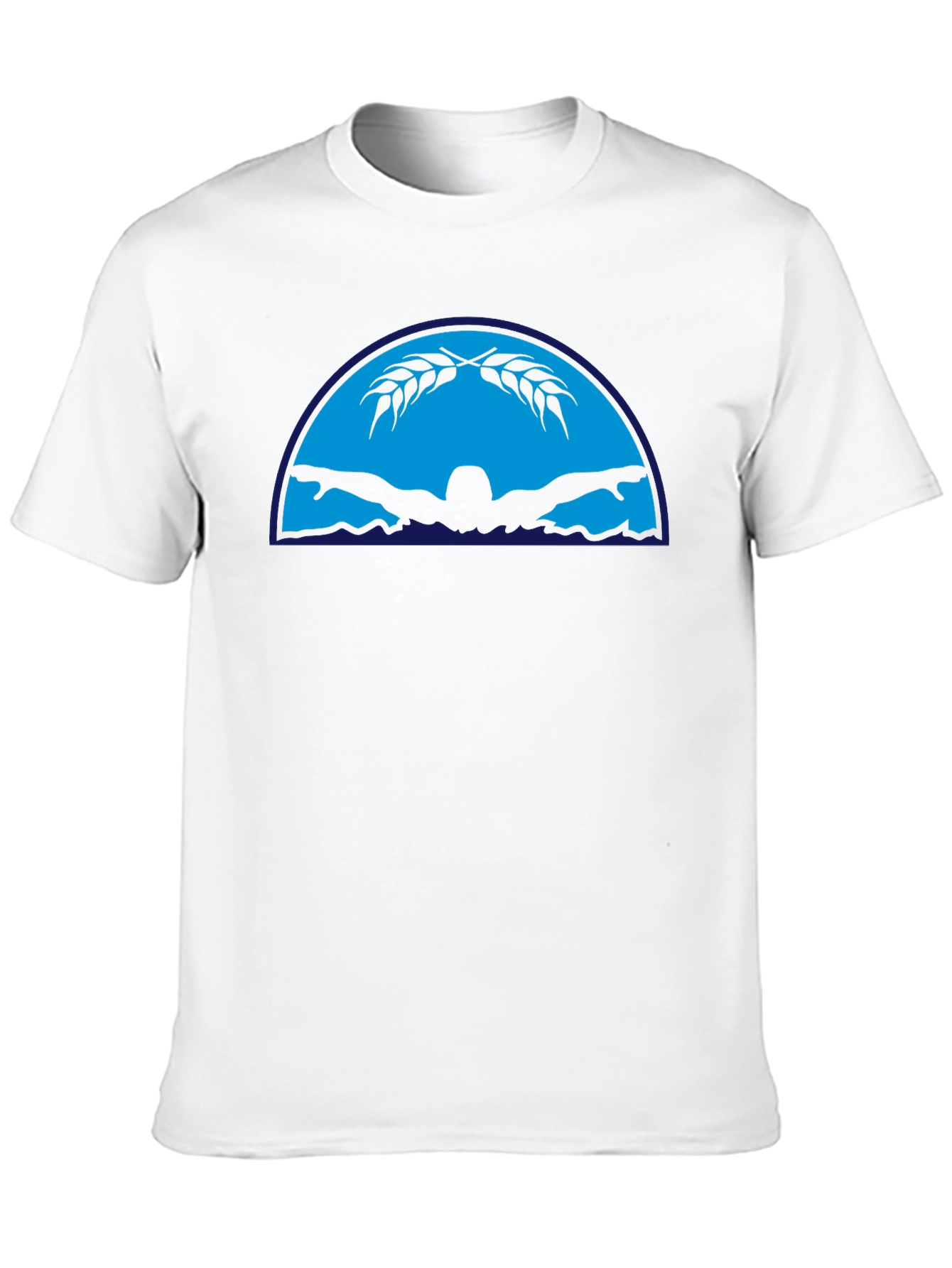 Black Graphic T-Shirt - Butterfly Swimmer Design