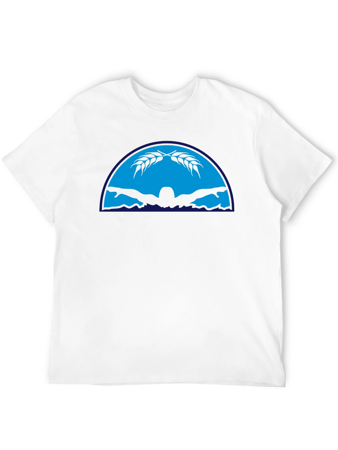 Black Graphic T-Shirt - Butterfly Swimmer Design