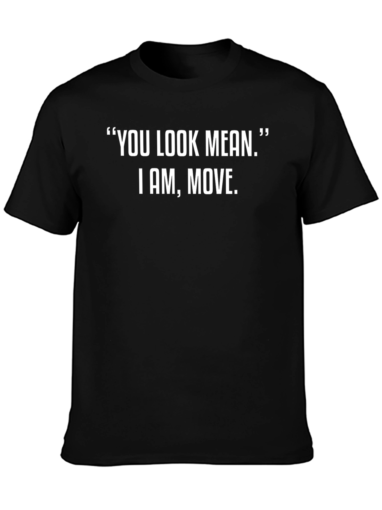 Mean Look Graphic Tee - Mens Black T-Shirt