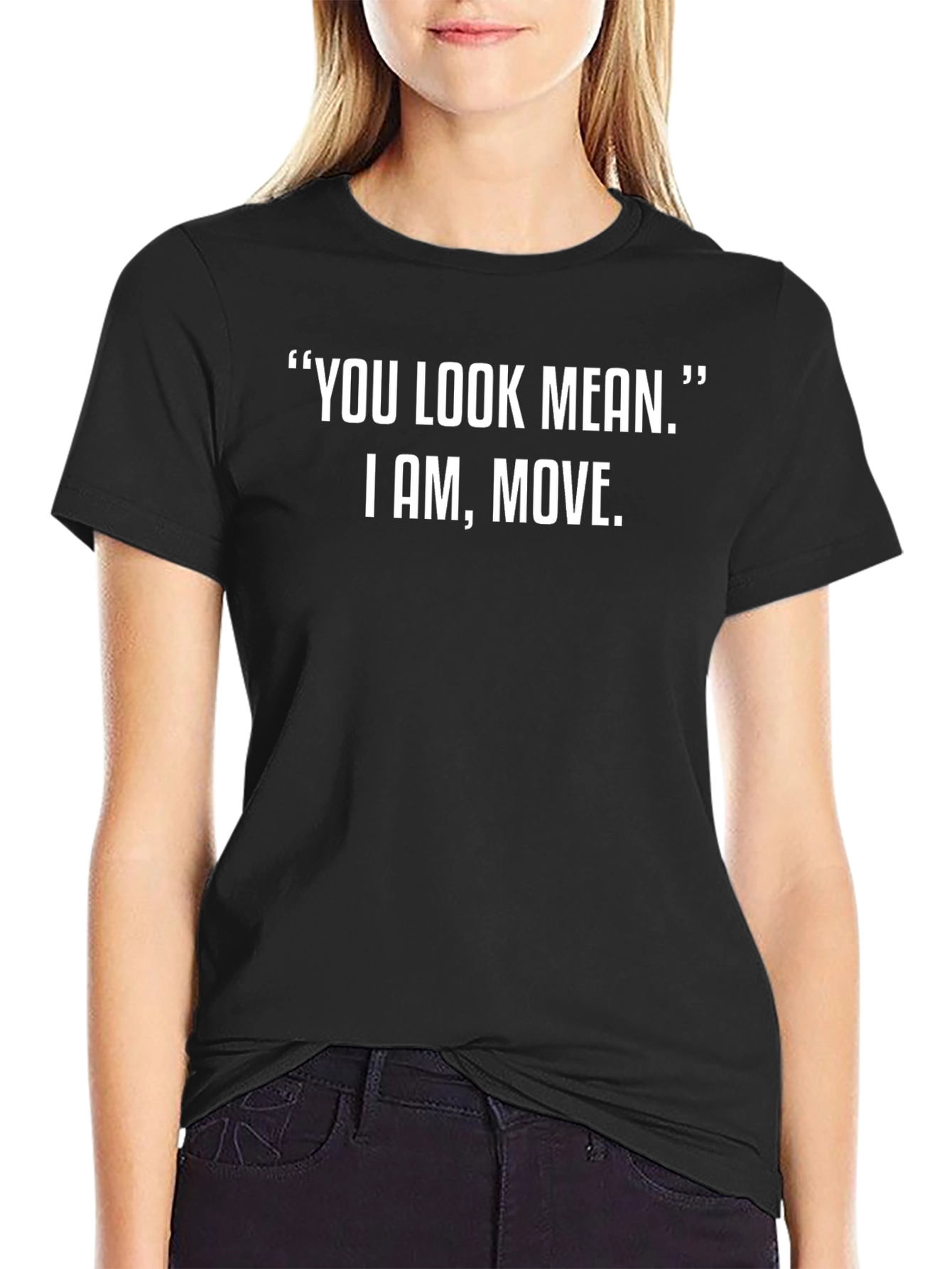 Mean Look Graphic Tee - Mens Black T-Shirt