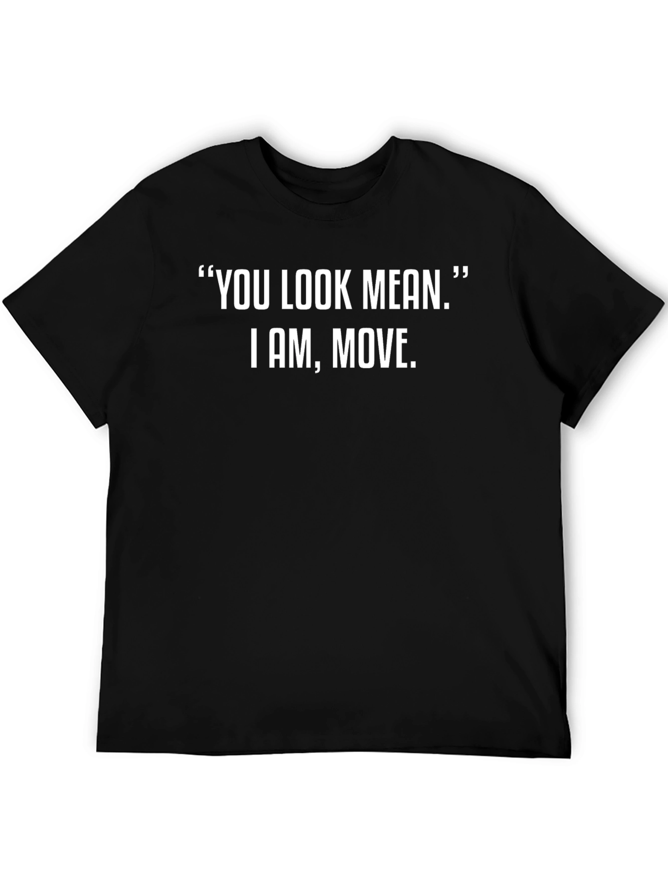 Mean Look Graphic Tee - Mens Black T-Shirt