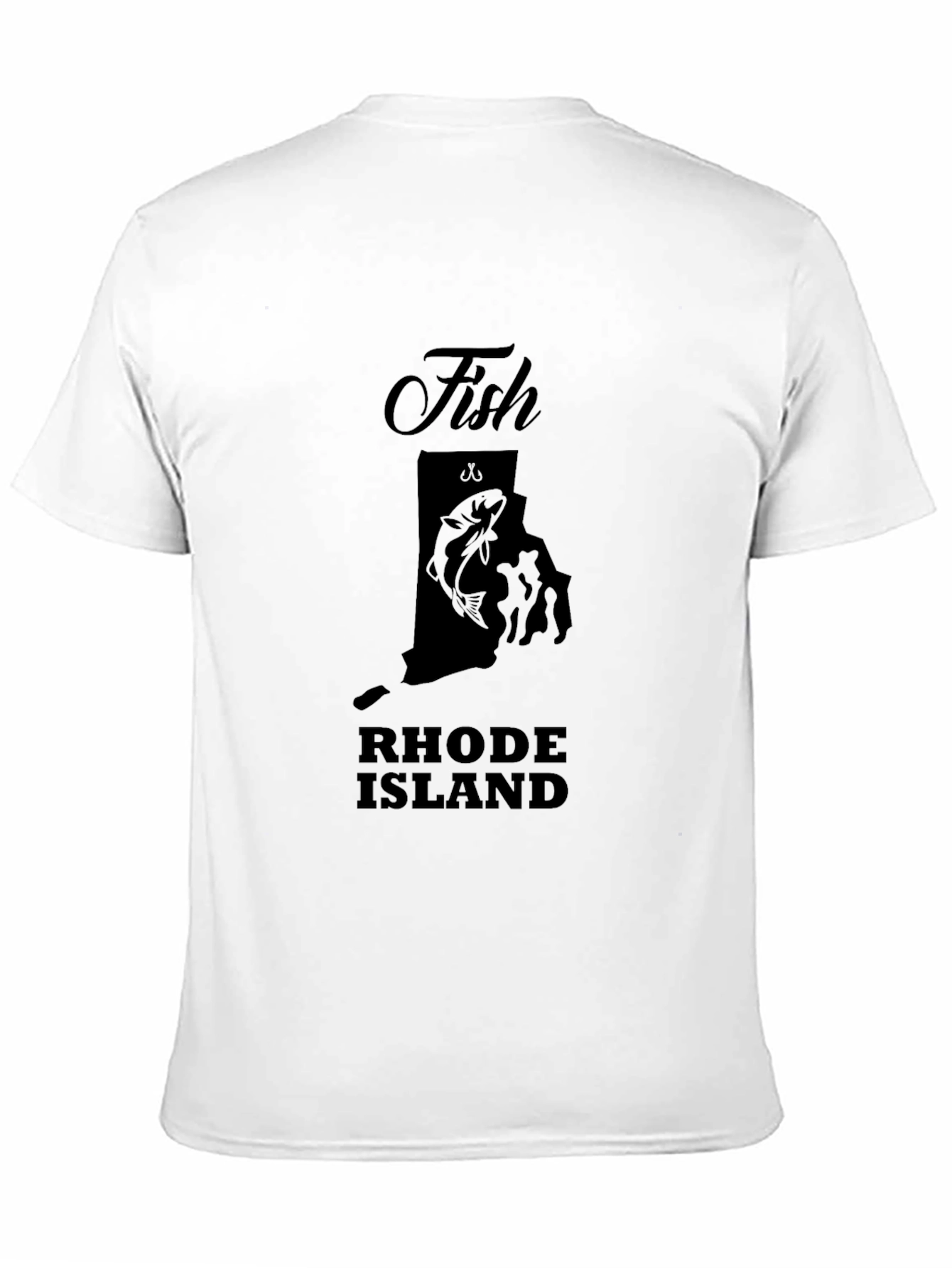 Fish Rhode Island Black Graphic T-Shirt