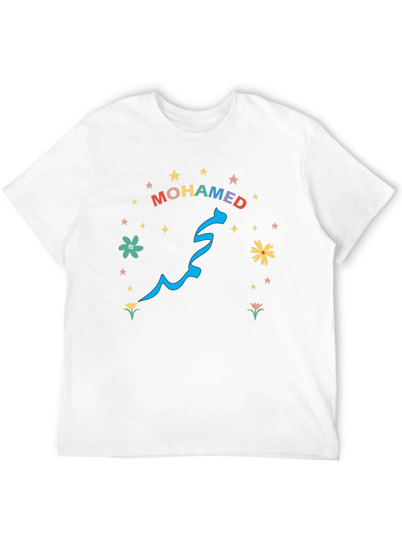 Colorful Mohamed Graphic T-Shirt
