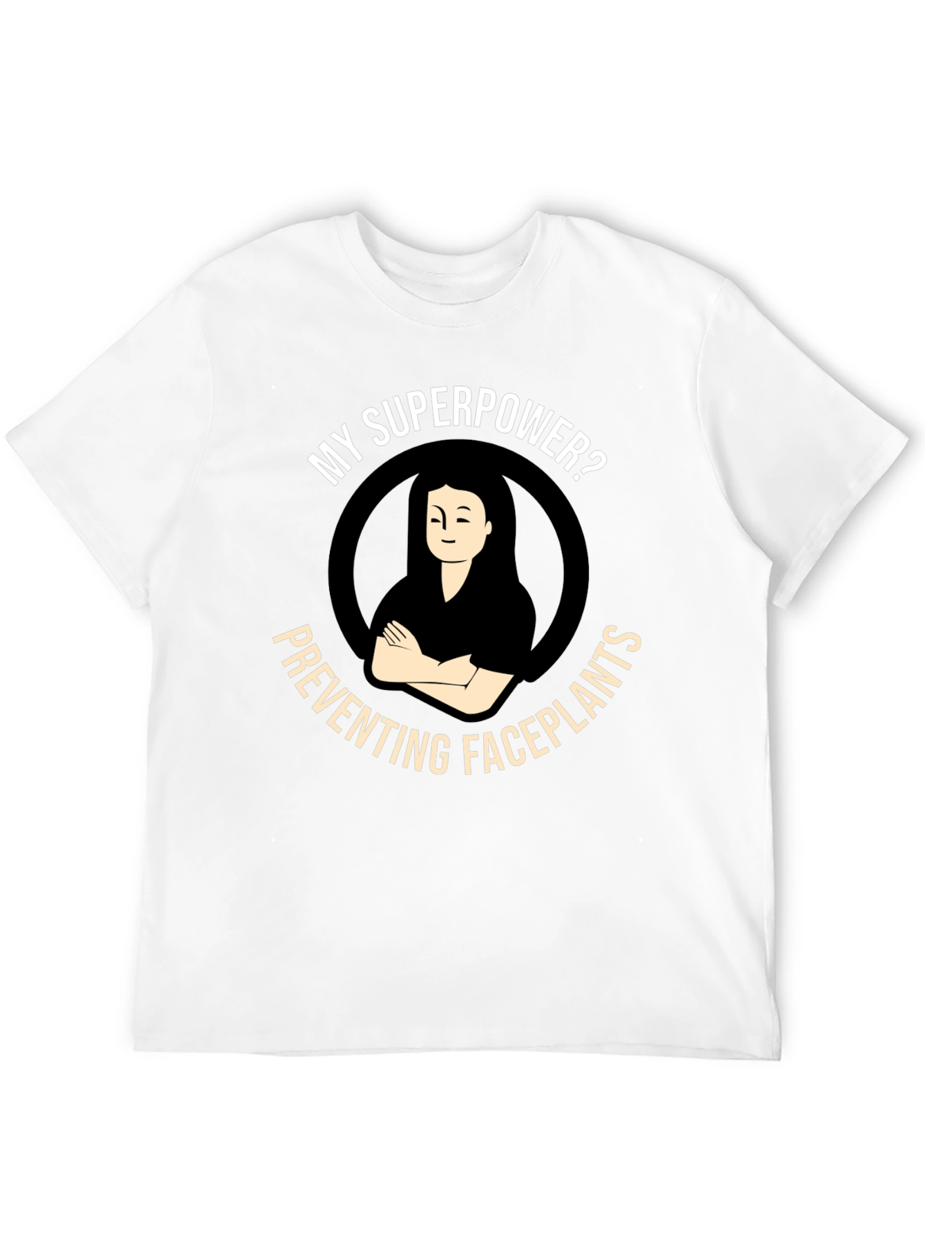 Superpower Preventing Faceplants Black T-Shirt