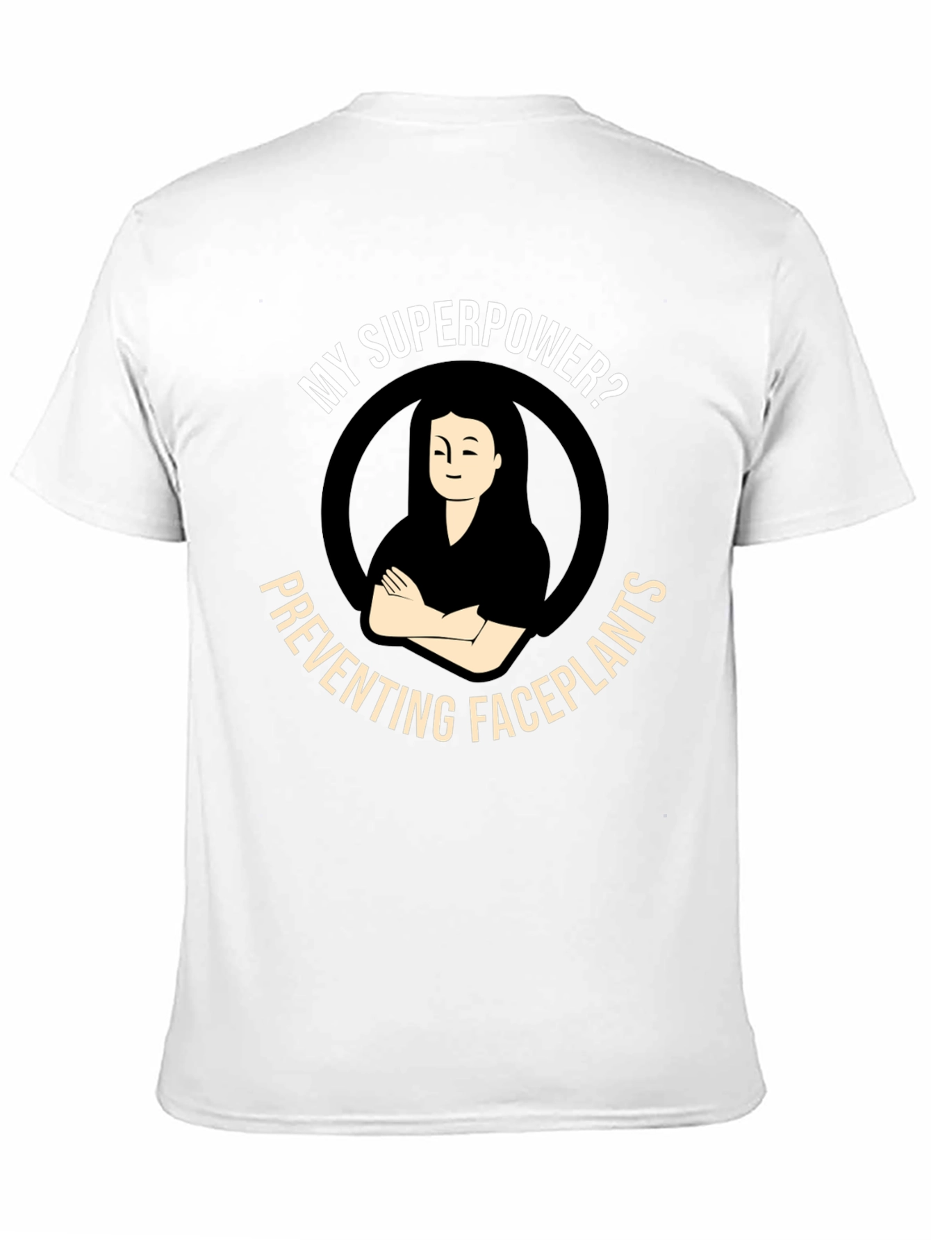 Superpower Preventing Faceplants Black T-Shirt