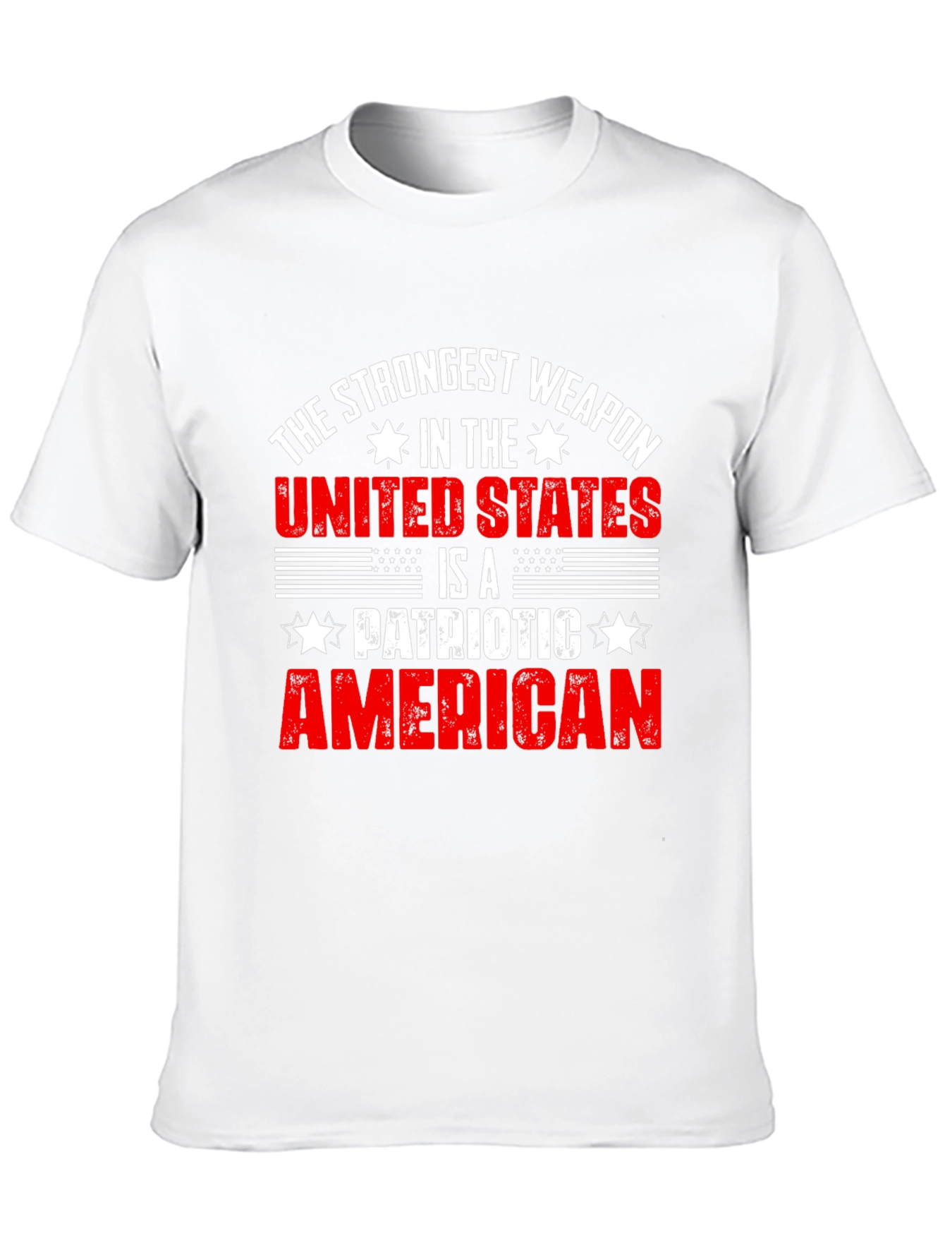 Patriotic American T-Shirt: Strongest Weapon USA