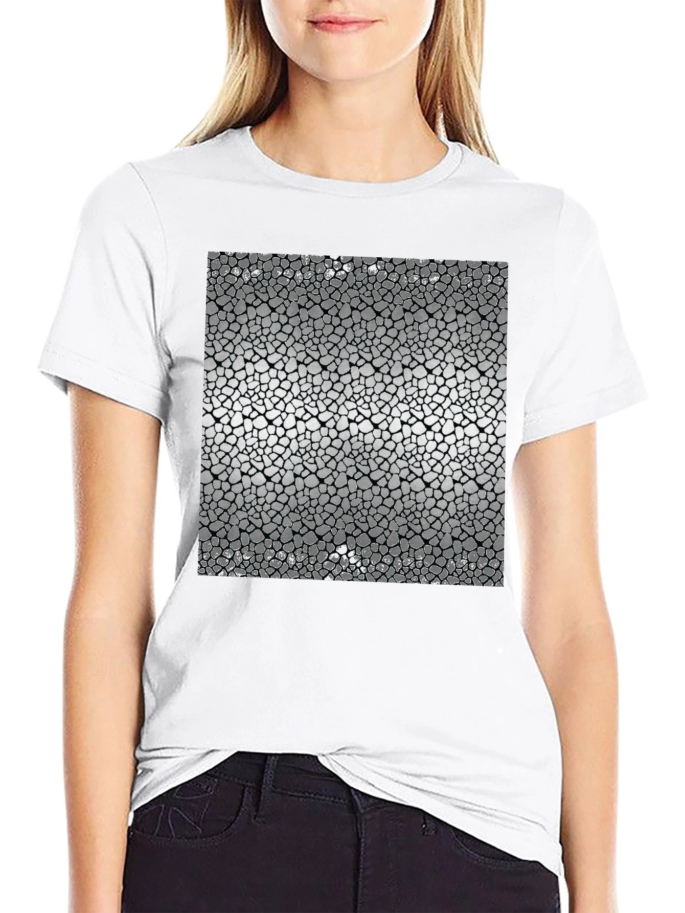 Abstract Mosaic Design T-Shirt