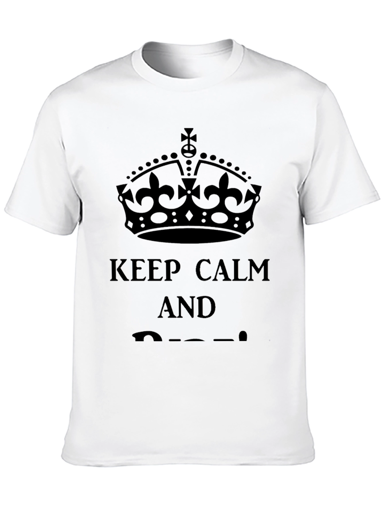 Keep Calm Graphic Tee - Black