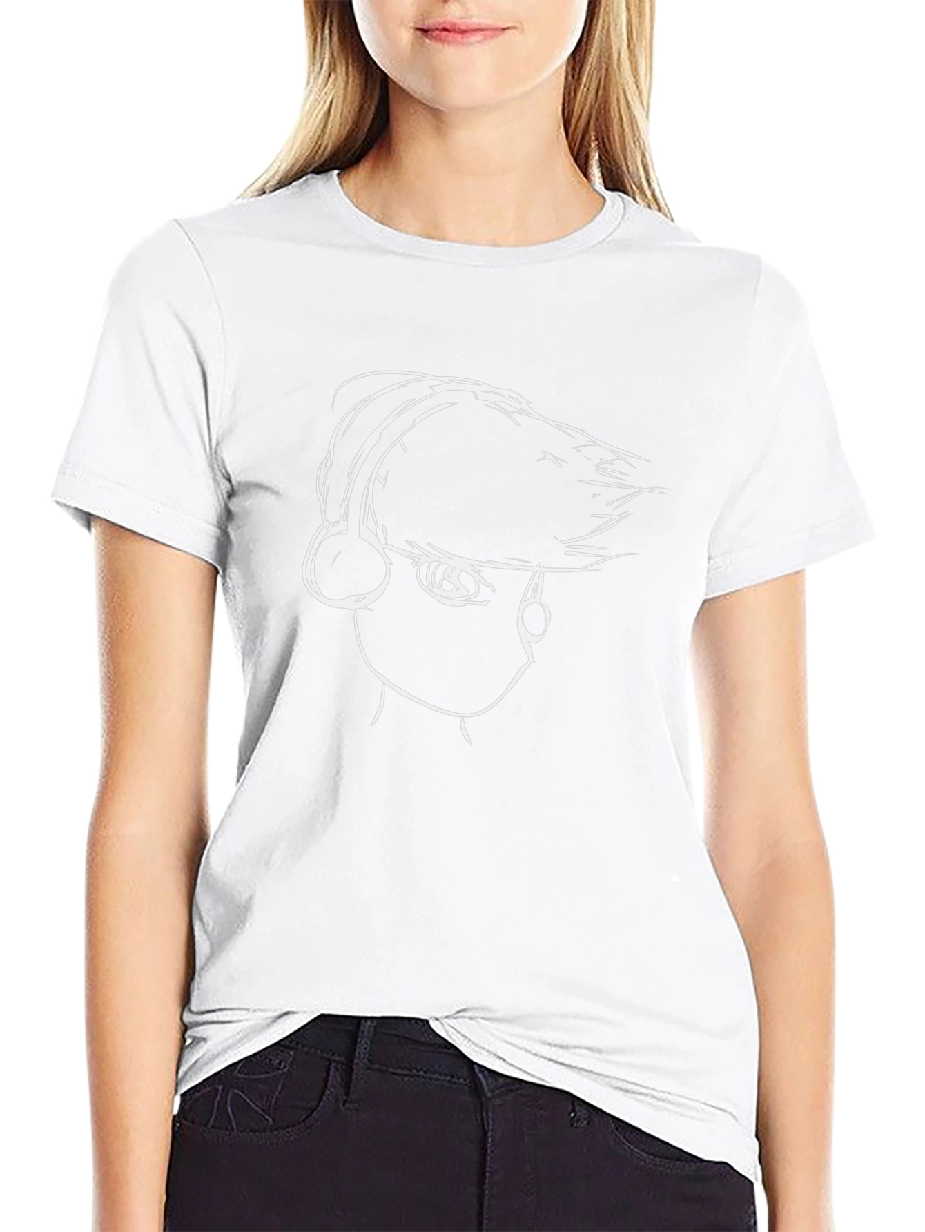 Cool Cartoon Graphic Print Black T-Shirt