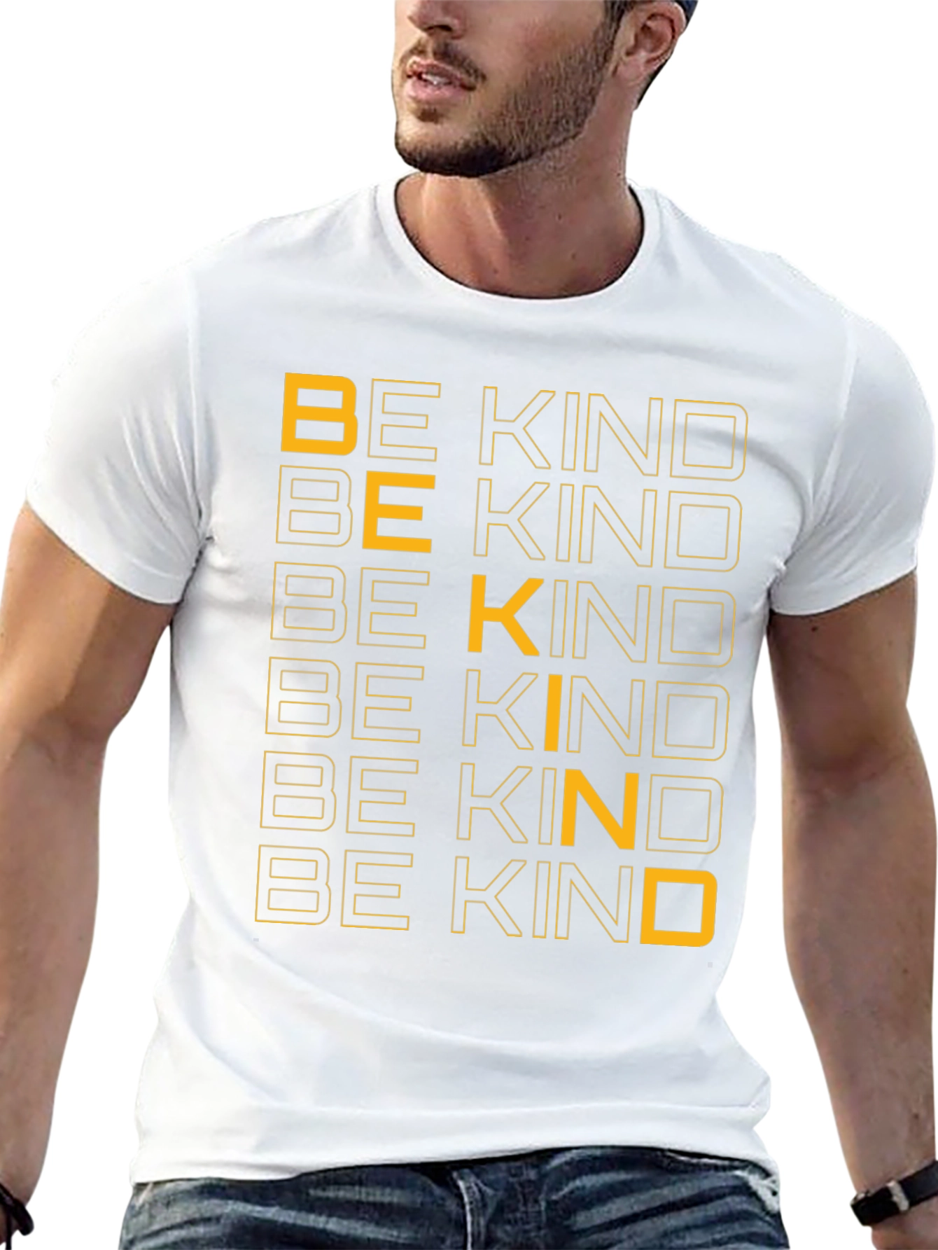 Be Kind Graphic Print Crew Neck T-Shirt