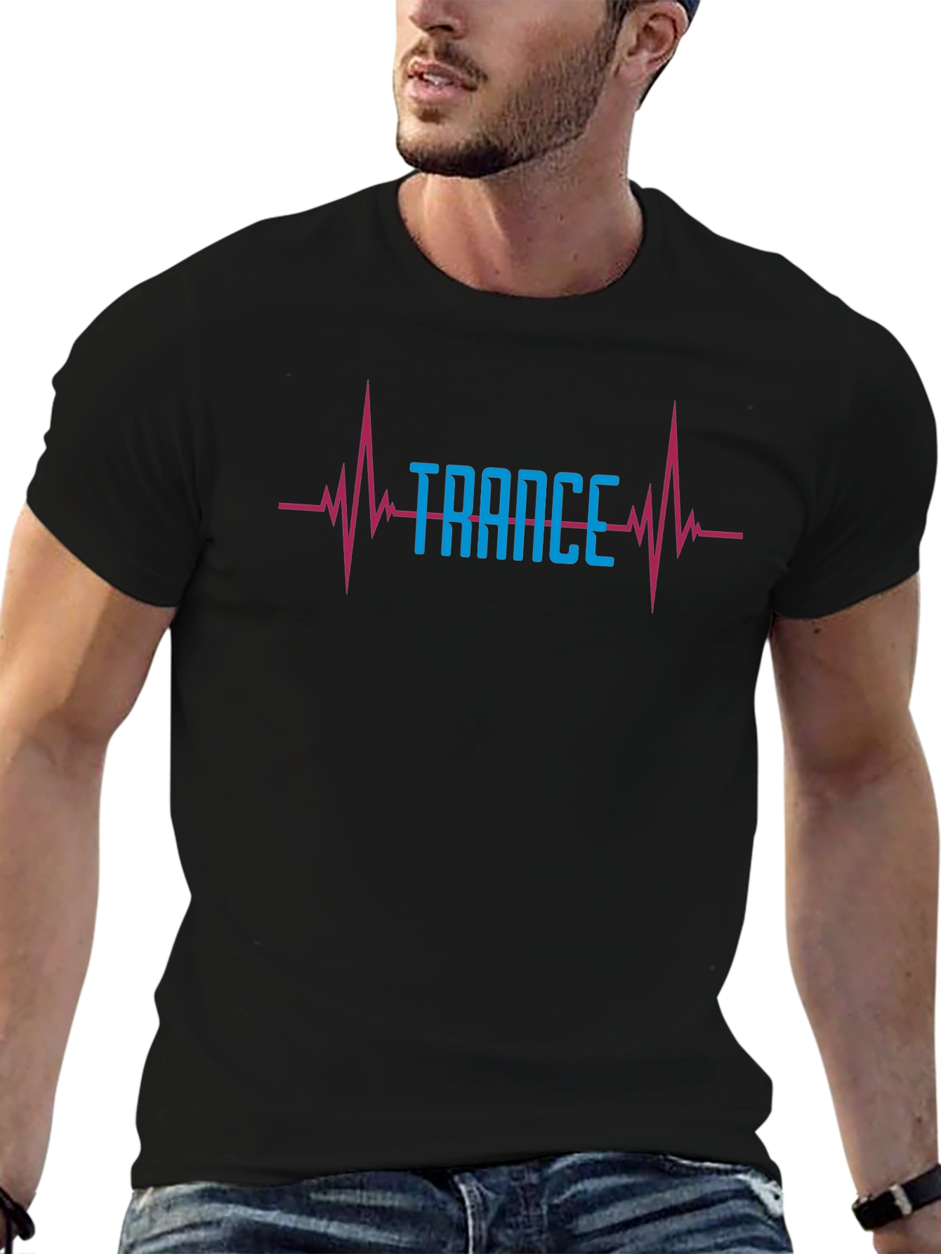 Trance Music Heartbeat T-Shirt - EDM Rave Festival Tee
