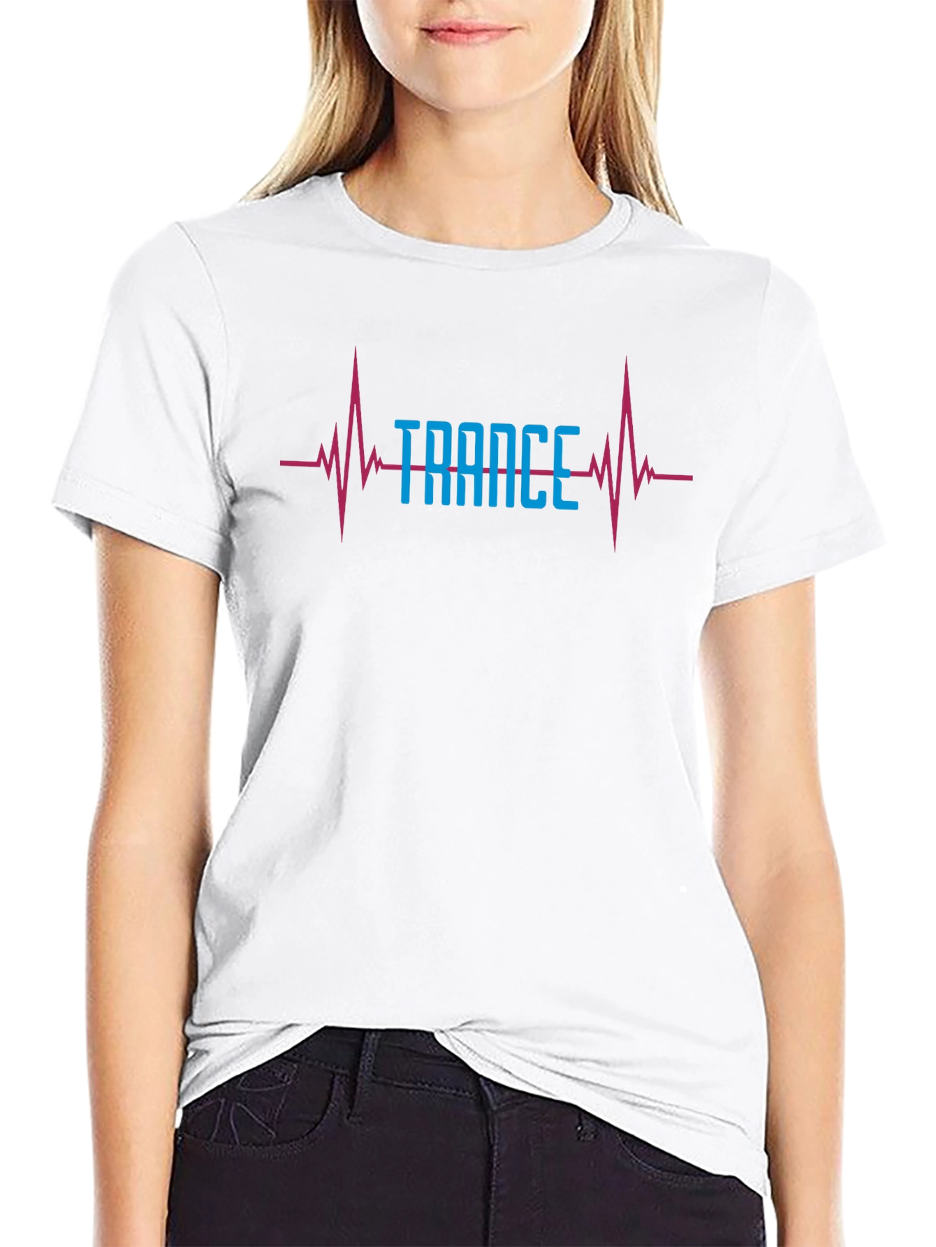 Trance Music Heartbeat T-Shirt - EDM Rave Festival Tee