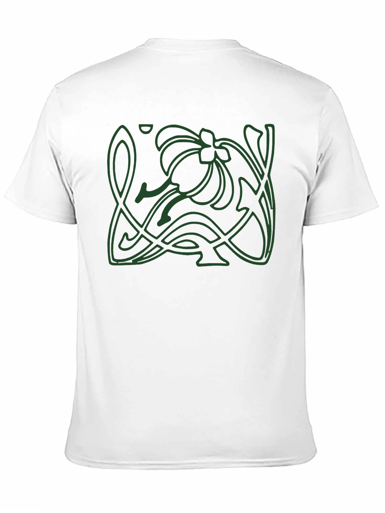 Art Nouveau Graphic Tee - Black Cotton