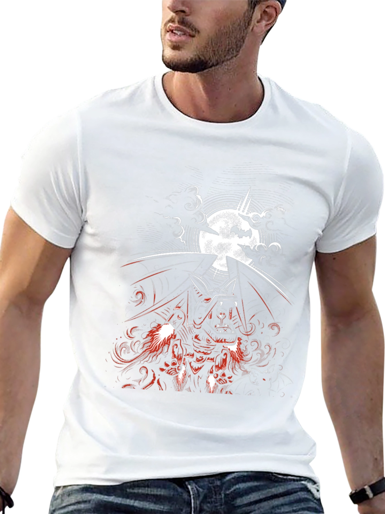 Black Vampire Bat Graphic Tee