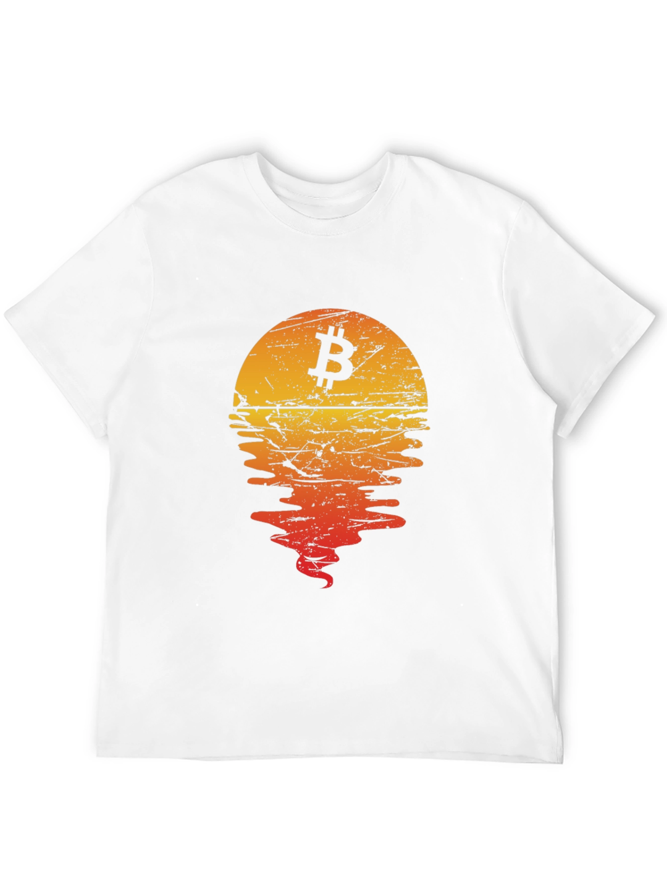Bitcoin Sunset Graphic Tee - Crypto Style