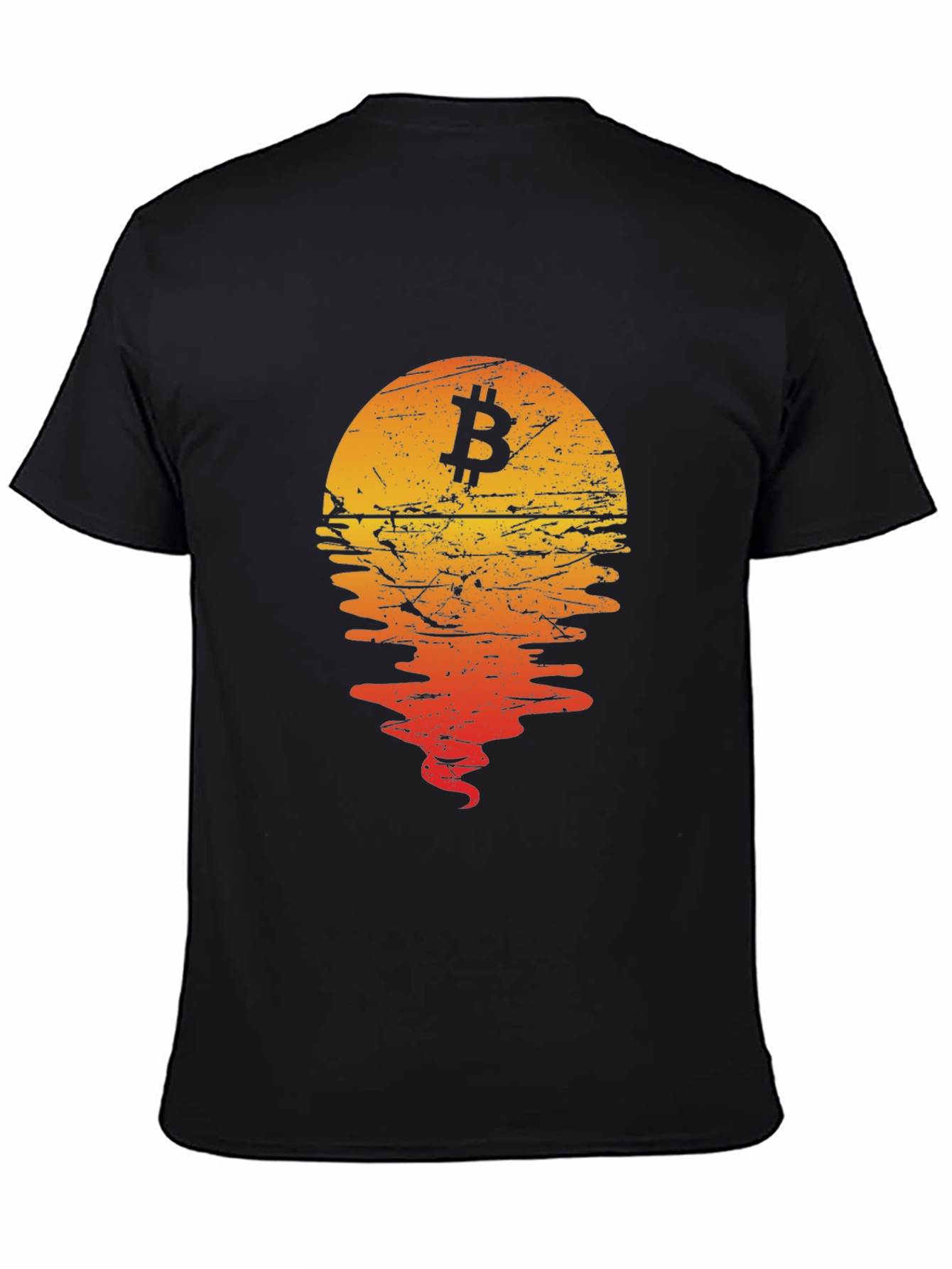 Bitcoin Sunset Graphic Tee - Crypto Style