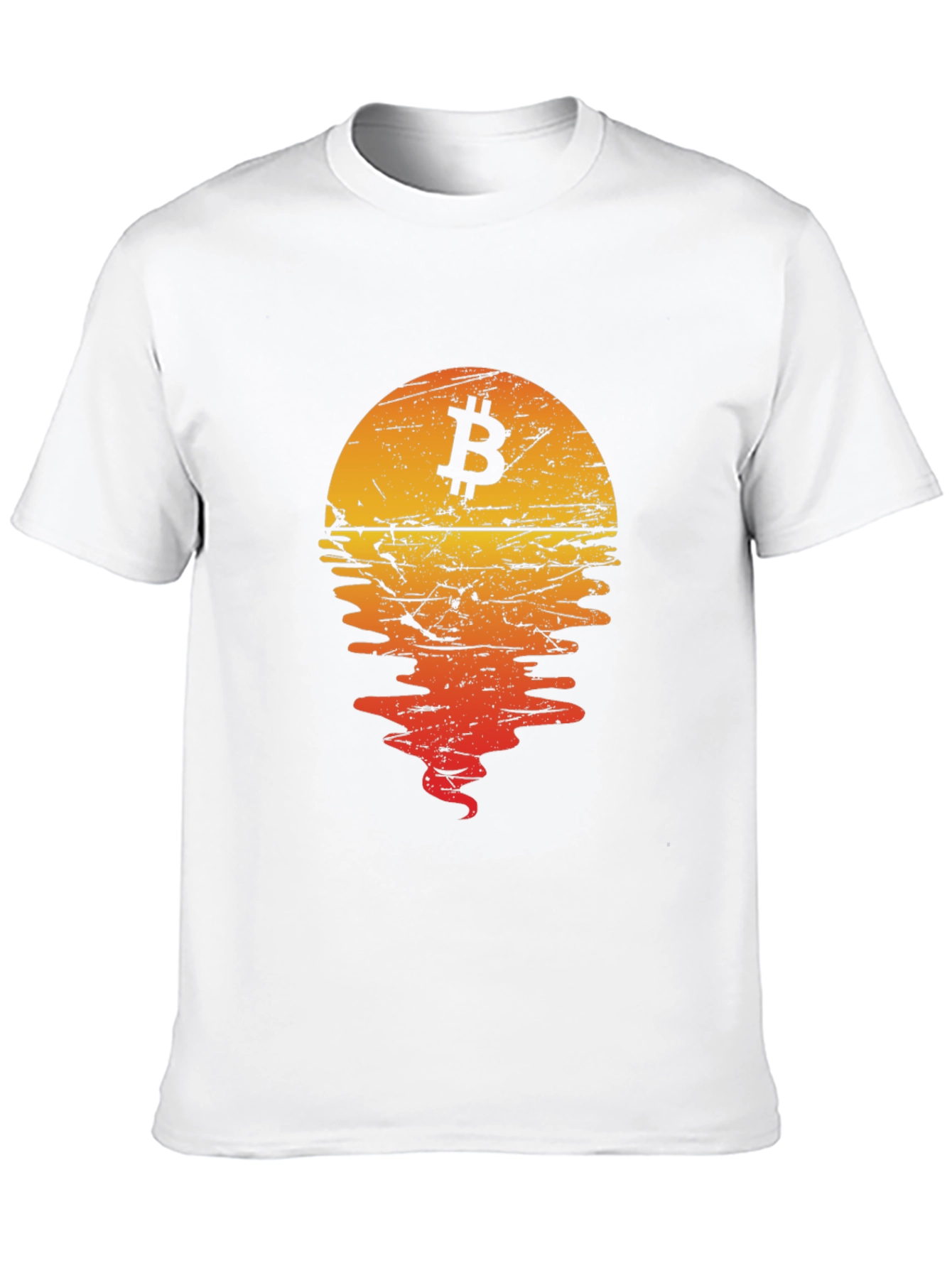 Bitcoin Sunset Graphic Tee - Crypto Style
