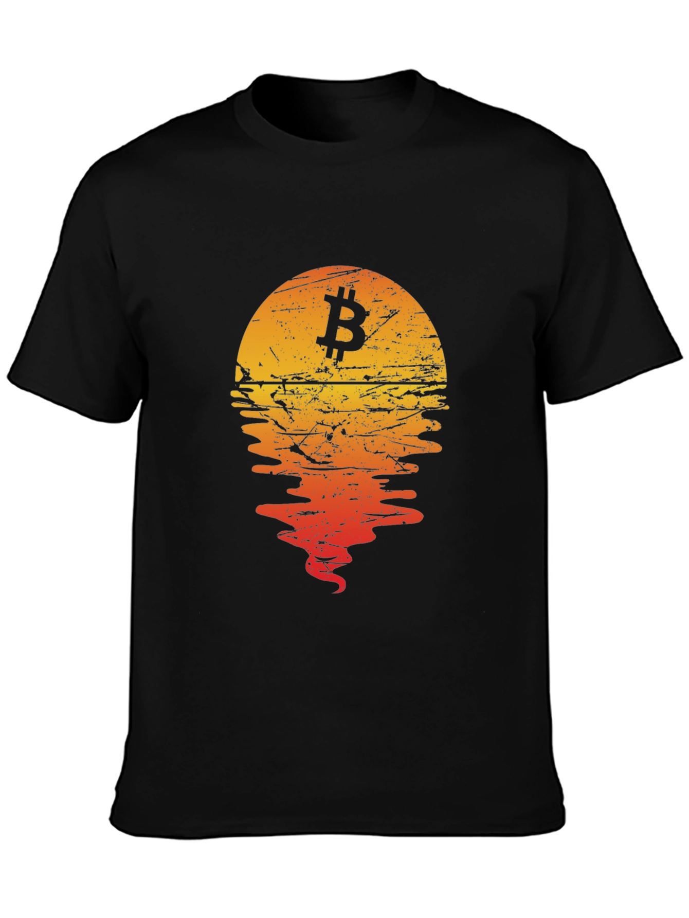 Bitcoin Sunset Graphic Tee - Crypto Style