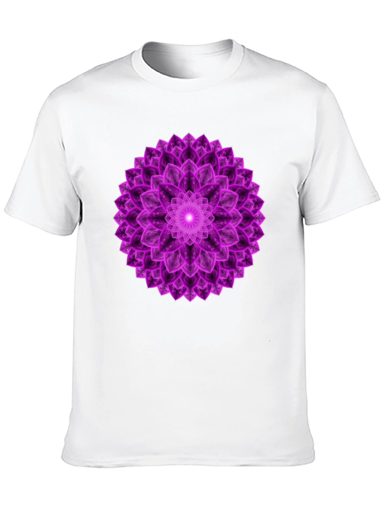 Purple Mandala Graphic Tee - Spiritual Design