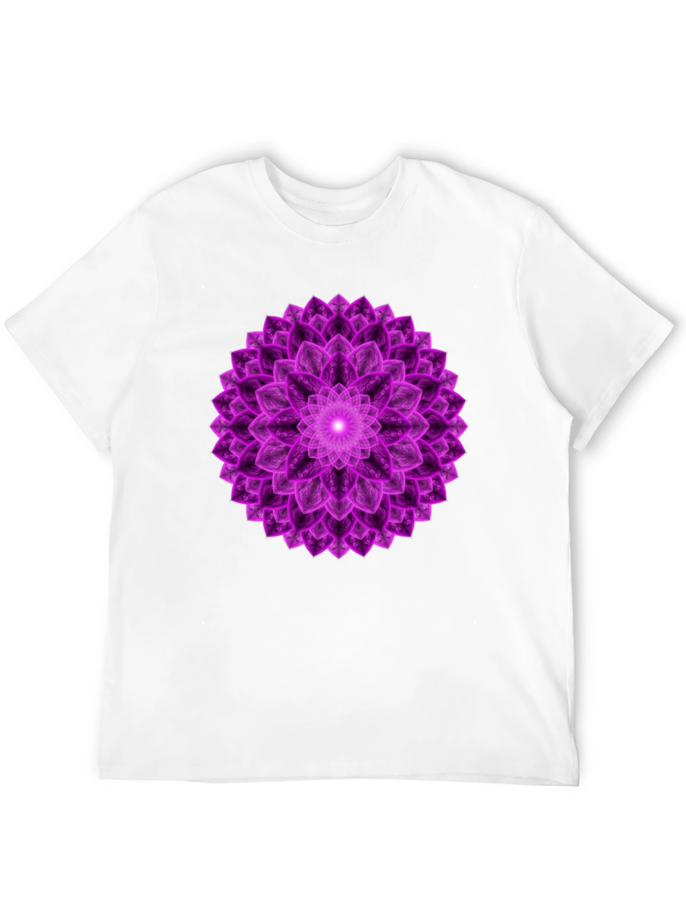 Purple Mandala Graphic Tee - Spiritual Design