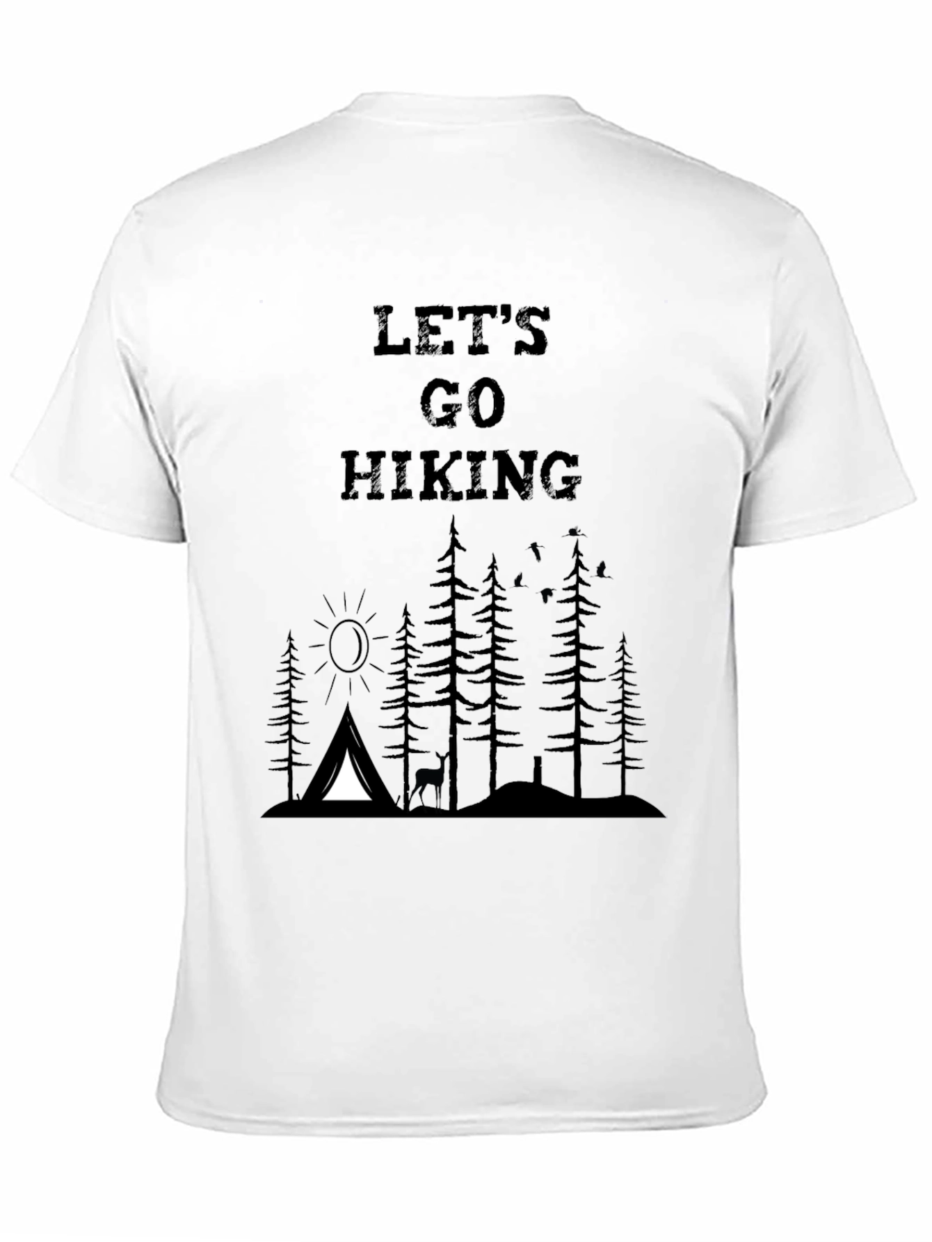 Lets Go Hiking Graphic T-Shirt
