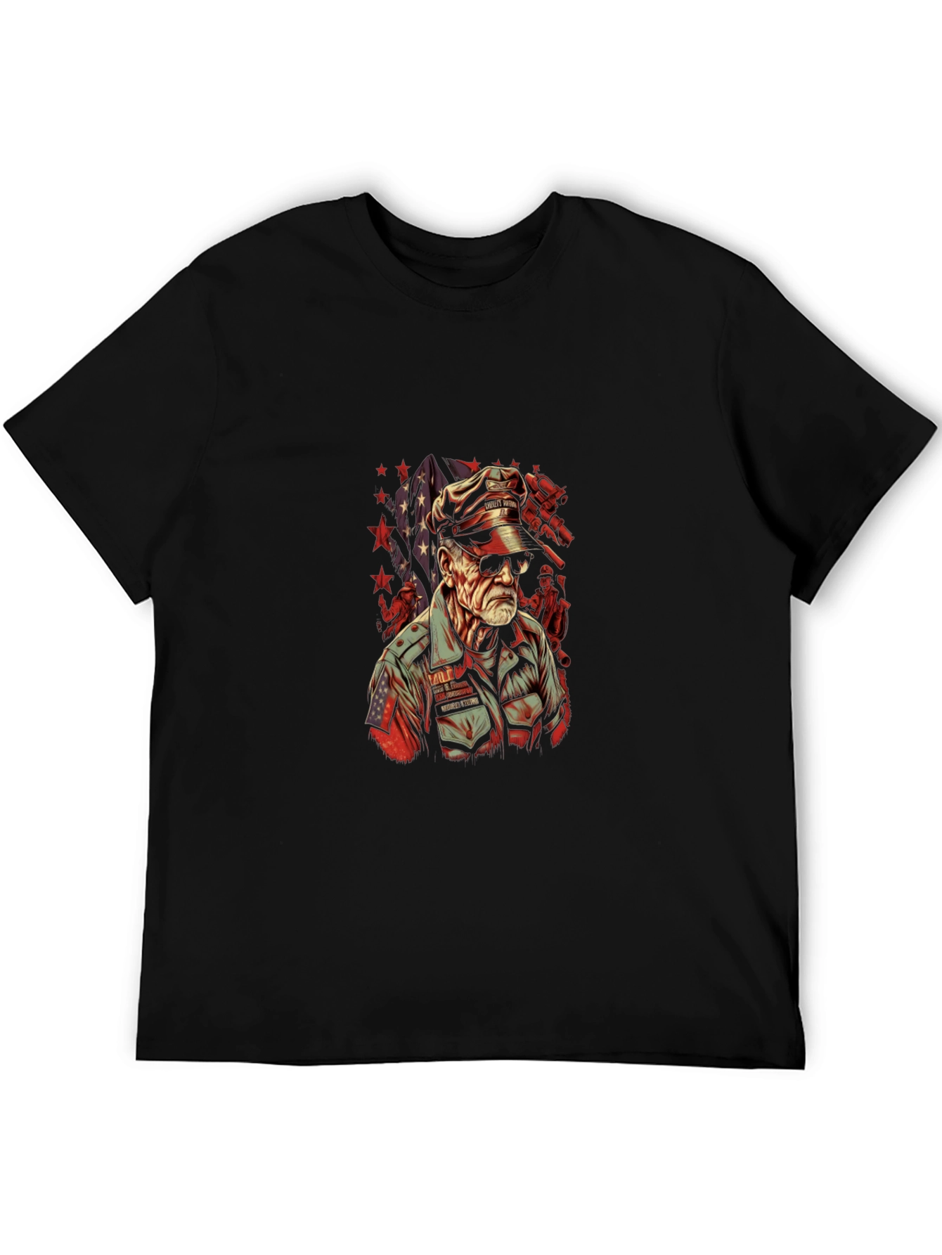 Patriotic Veteran Graphic T-Shirt