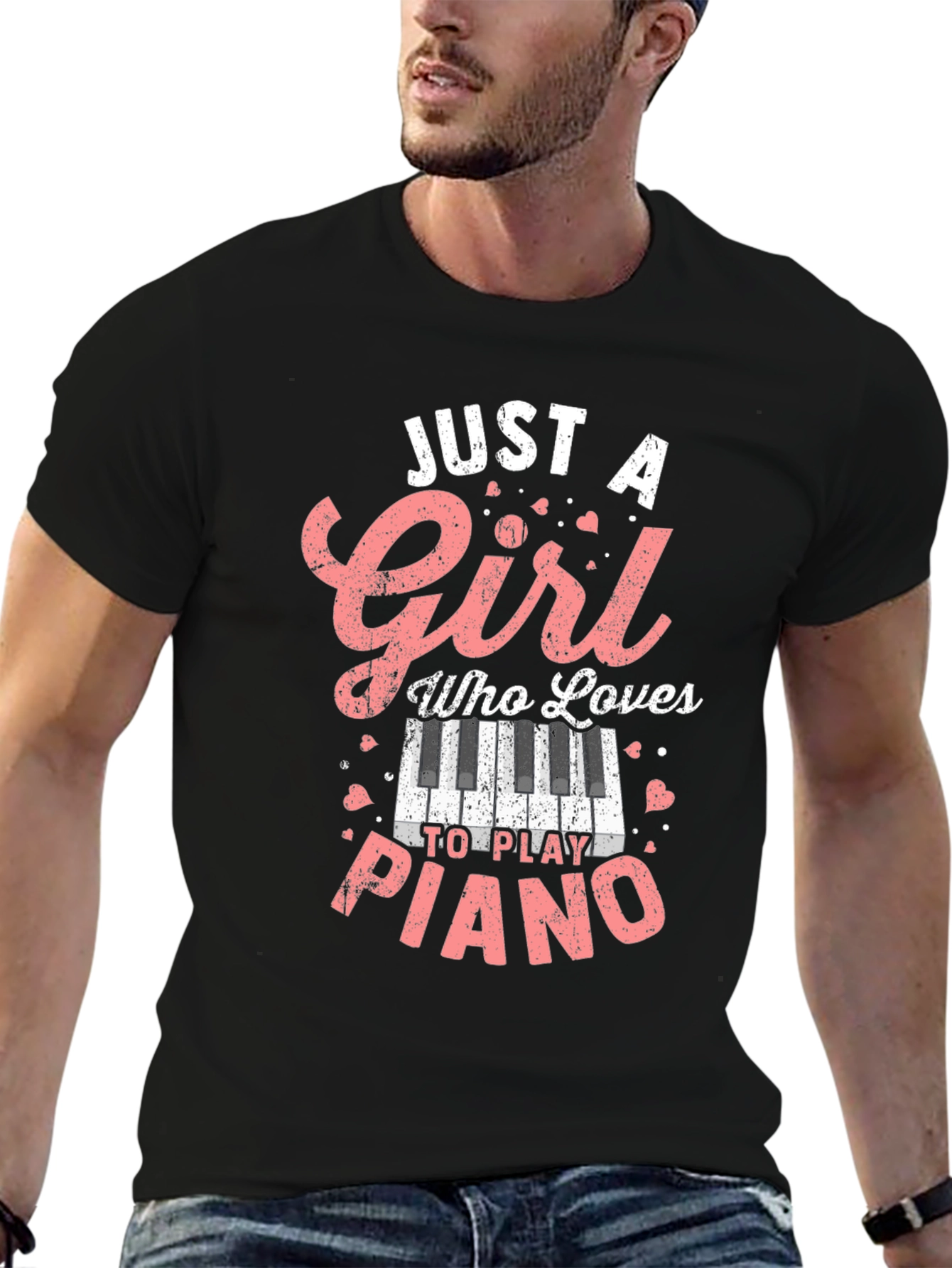 Just A Girl Who Loves Piano T-Shirt