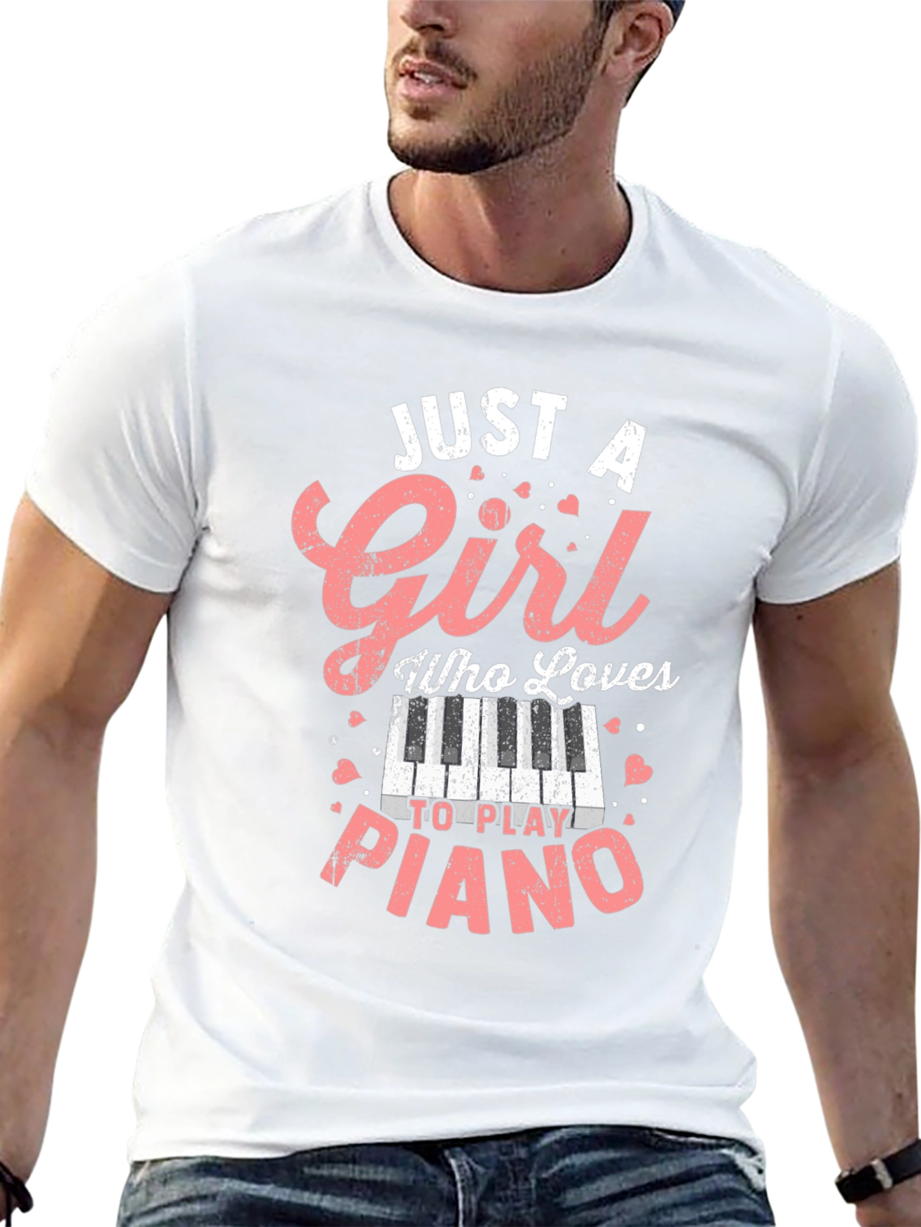 Just A Girl Who Loves Piano T-Shirt