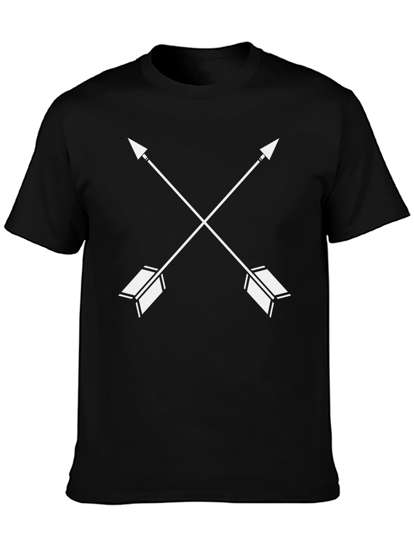 Crossed Arrows Graphic Tee - Black Casual Shirt