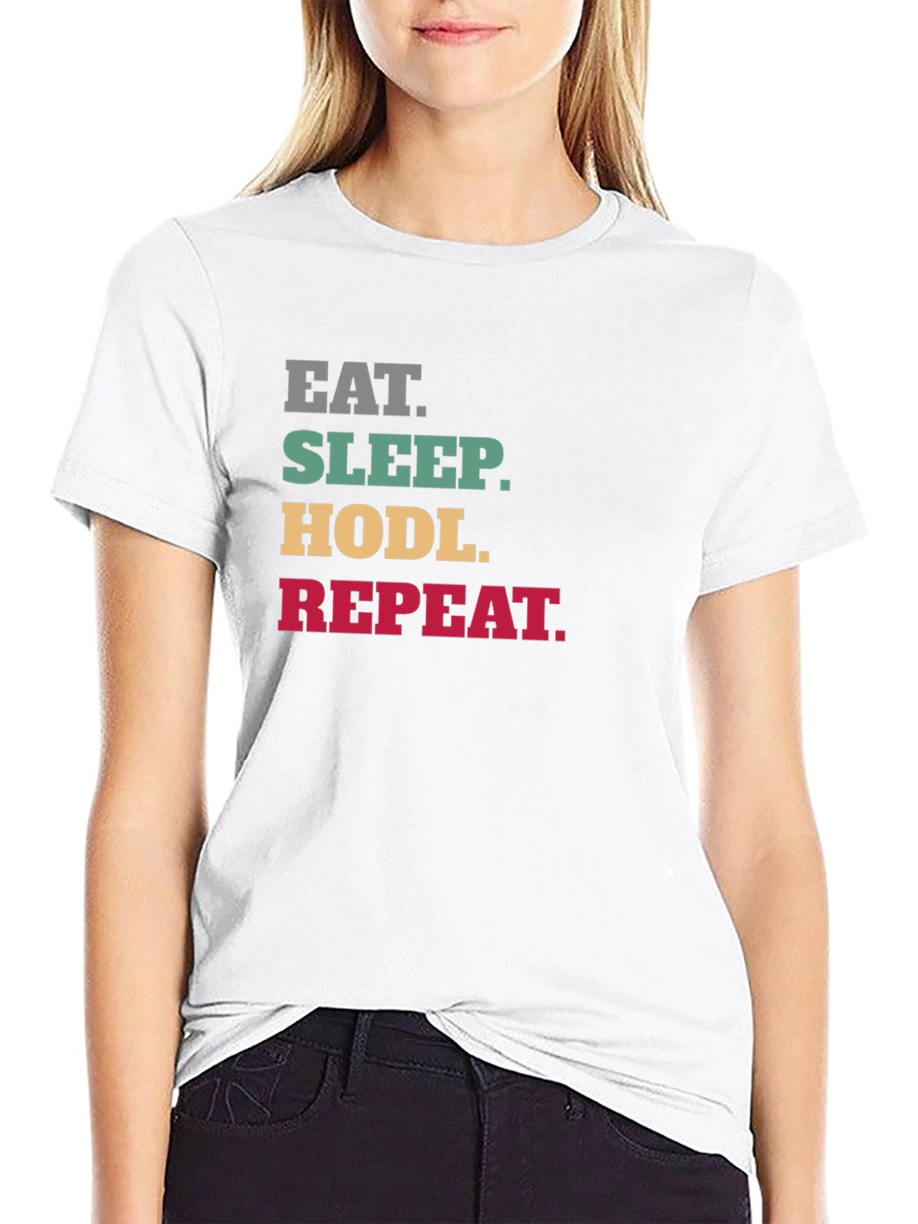 Eat Sleep HODL Repeat Crypto T-Shirt