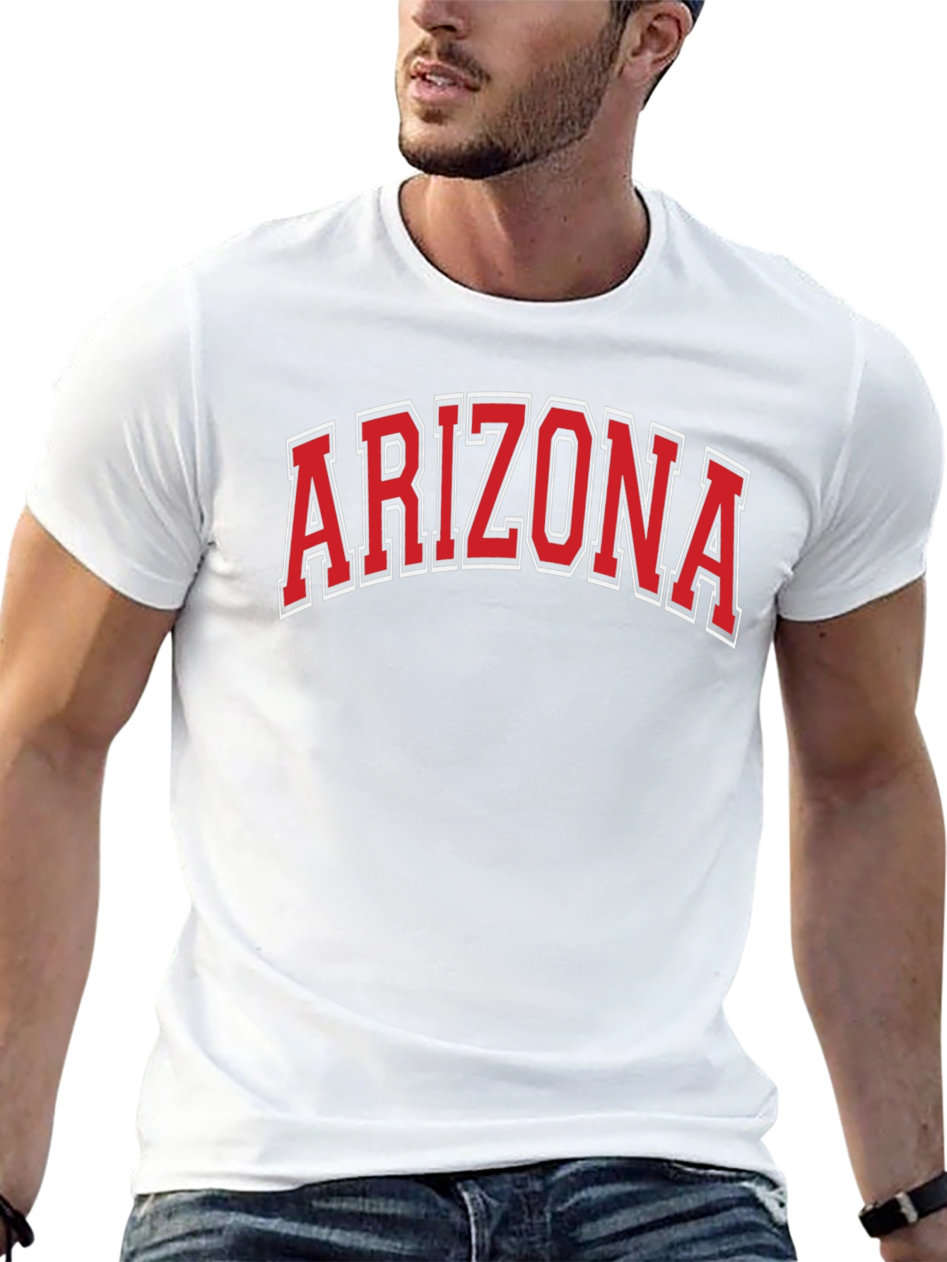 Arizona Graphic Tee - Black Cotton T-Shirt