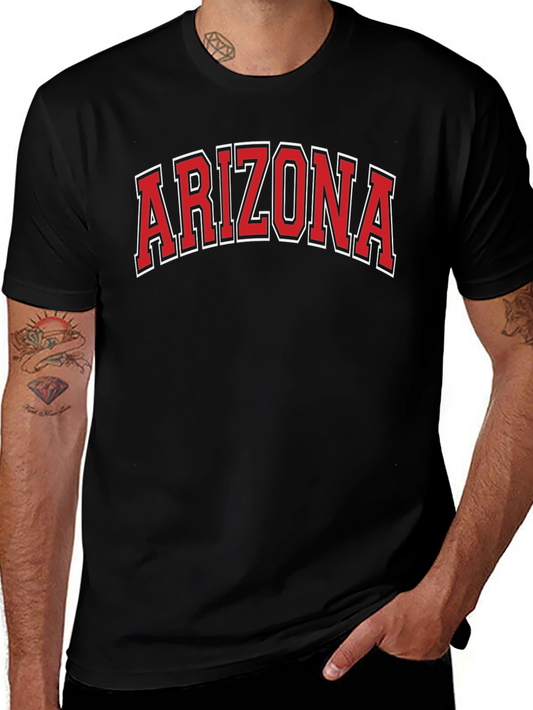 Arizona Graphic Tee - Black Cotton T-Shirt