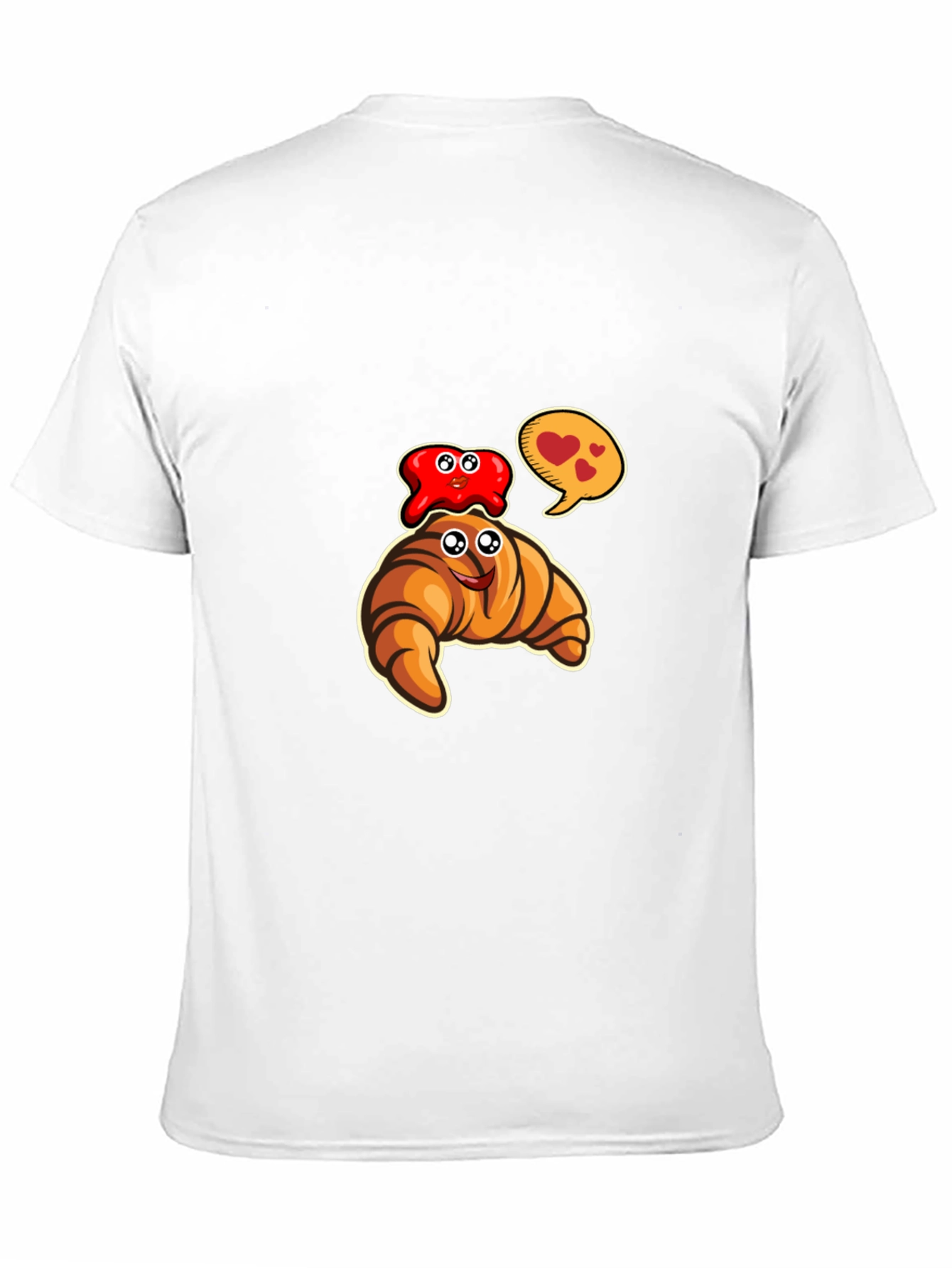 Cartoon Croissant & Jelly T-Shirt