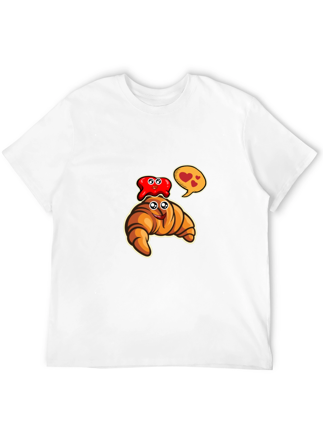 Cartoon Croissant & Jelly T-Shirt