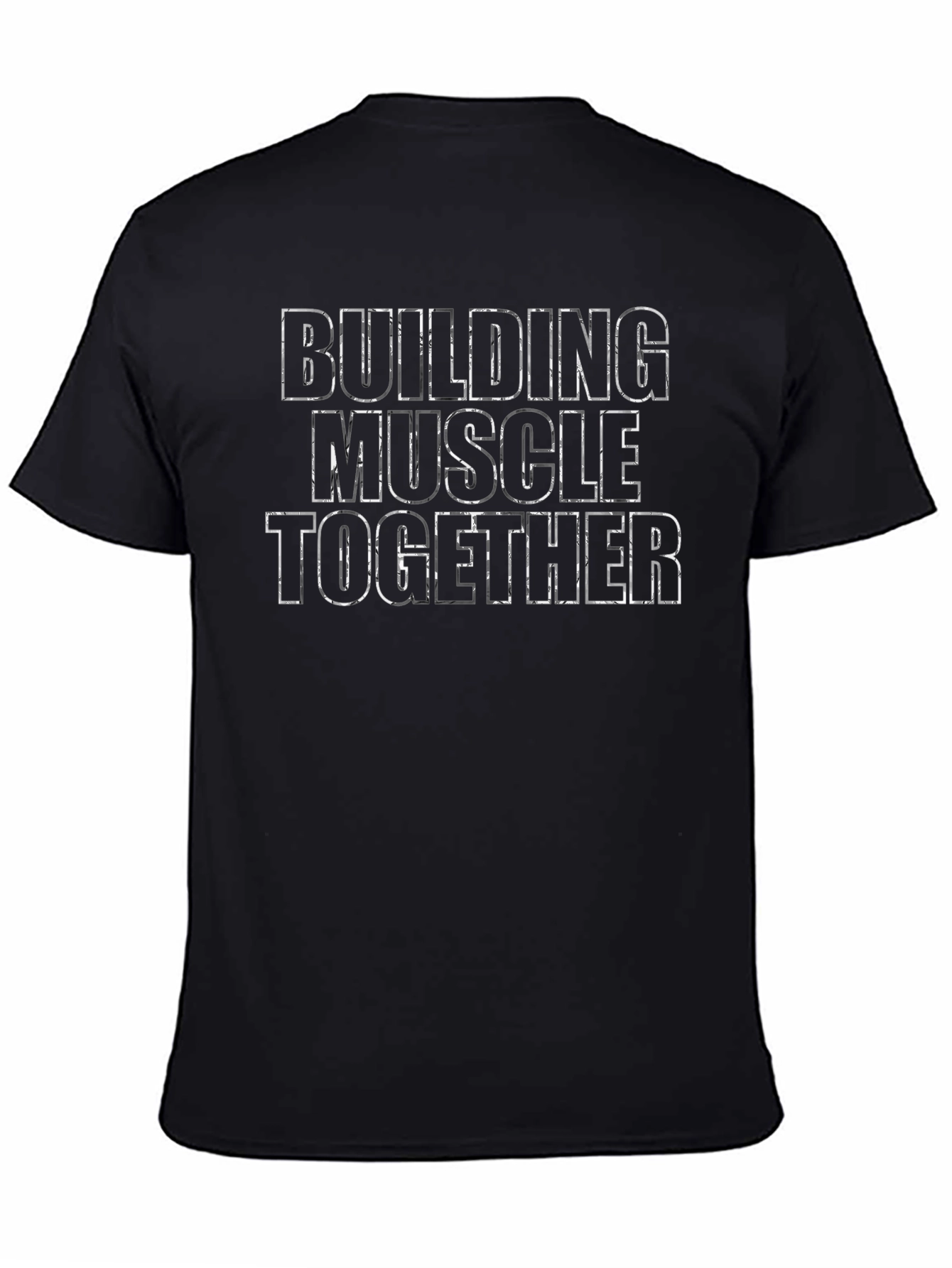 Building Muscle Together Black T-Shirt